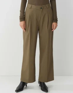 someday Fashion Jeans>Bandplooibroek Casym Misty Green