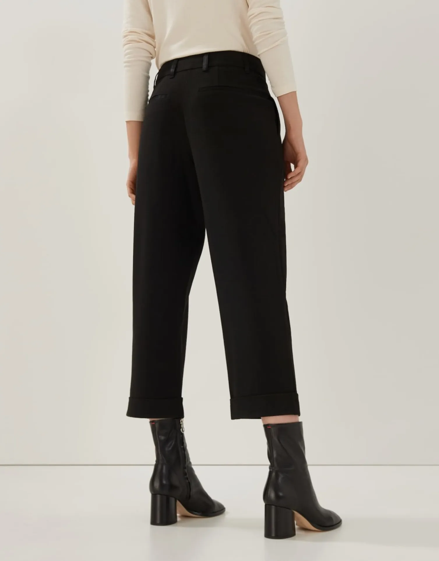 someday Fashion Broeken>Bandplooibroek Cinili Shine Black