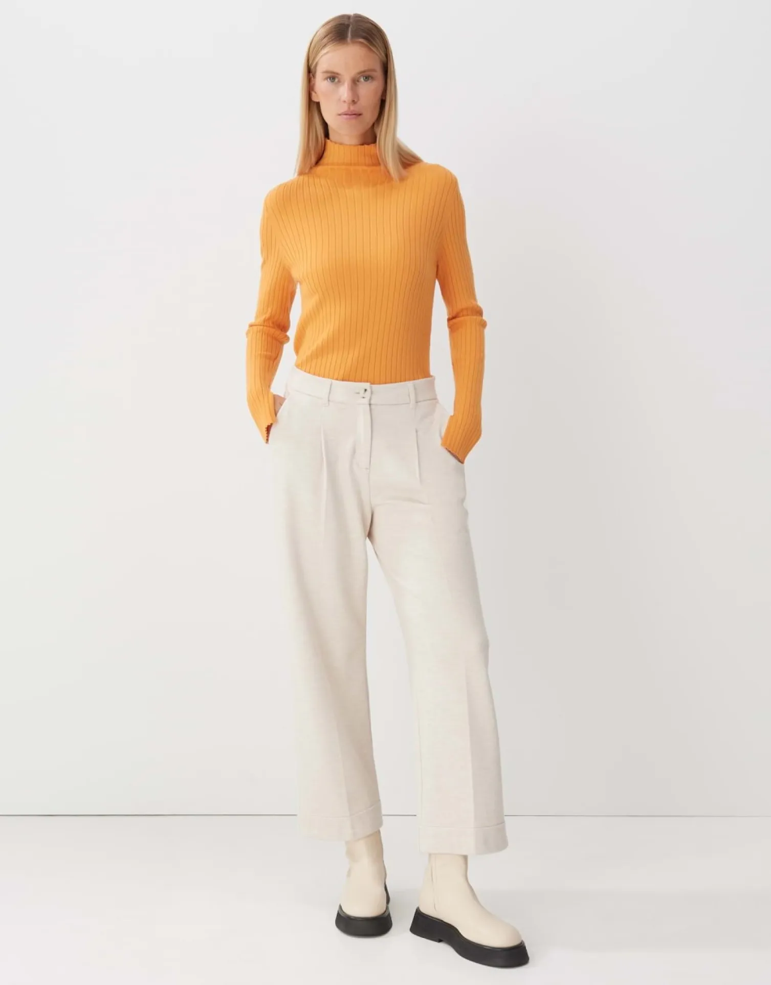 someday Fashion Broeken>Bandplooibroek Cisilia Soft Mellow Mu00E9Lange