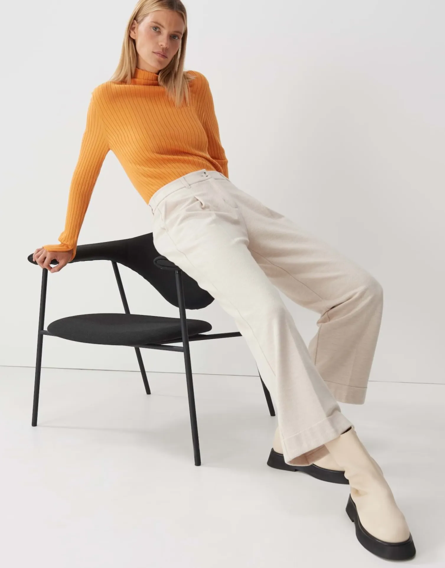 someday Fashion Broeken>Bandplooibroek Cisilia Soft Mellow Mu00E9Lange
