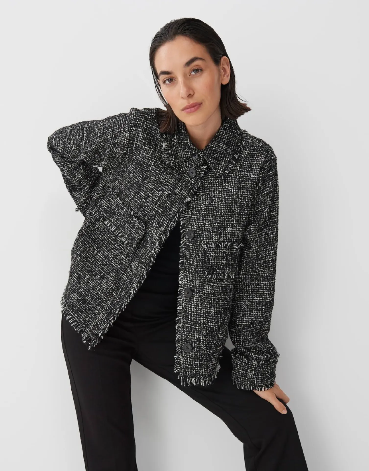 someday Fashion Sweat>Blazer Jas Nior Black