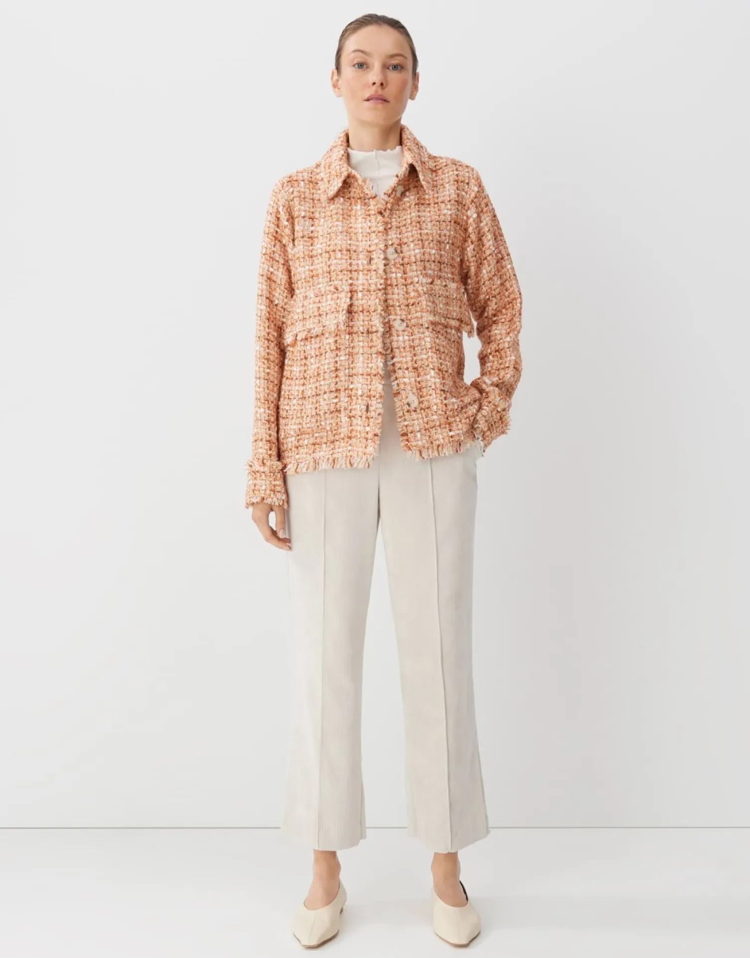 someday Fashion Blazer Vesten>Blazer Jas Nior Color Crush Orange