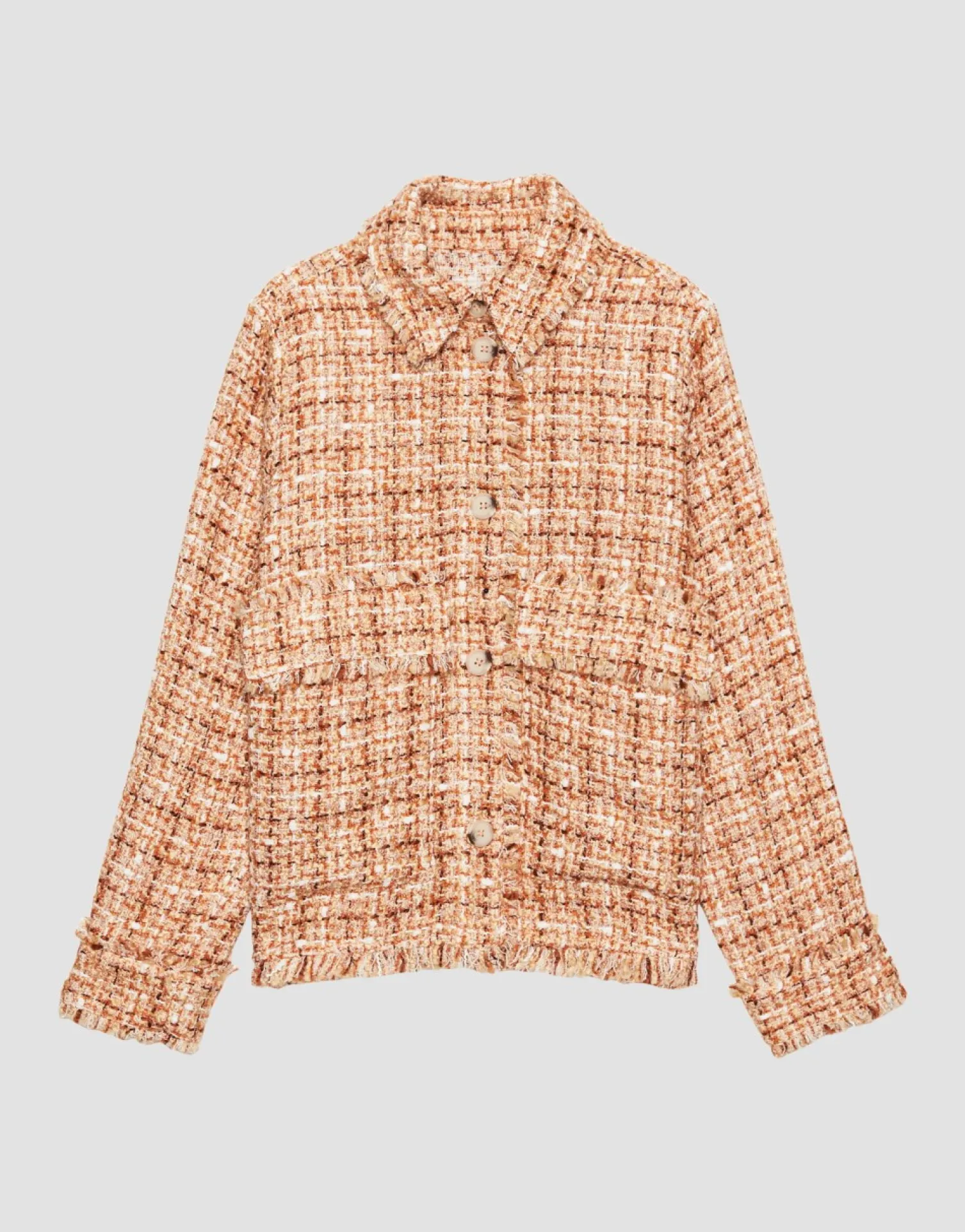 someday Fashion Blazer Vesten>Blazer Jas Nior Color Crush Orange