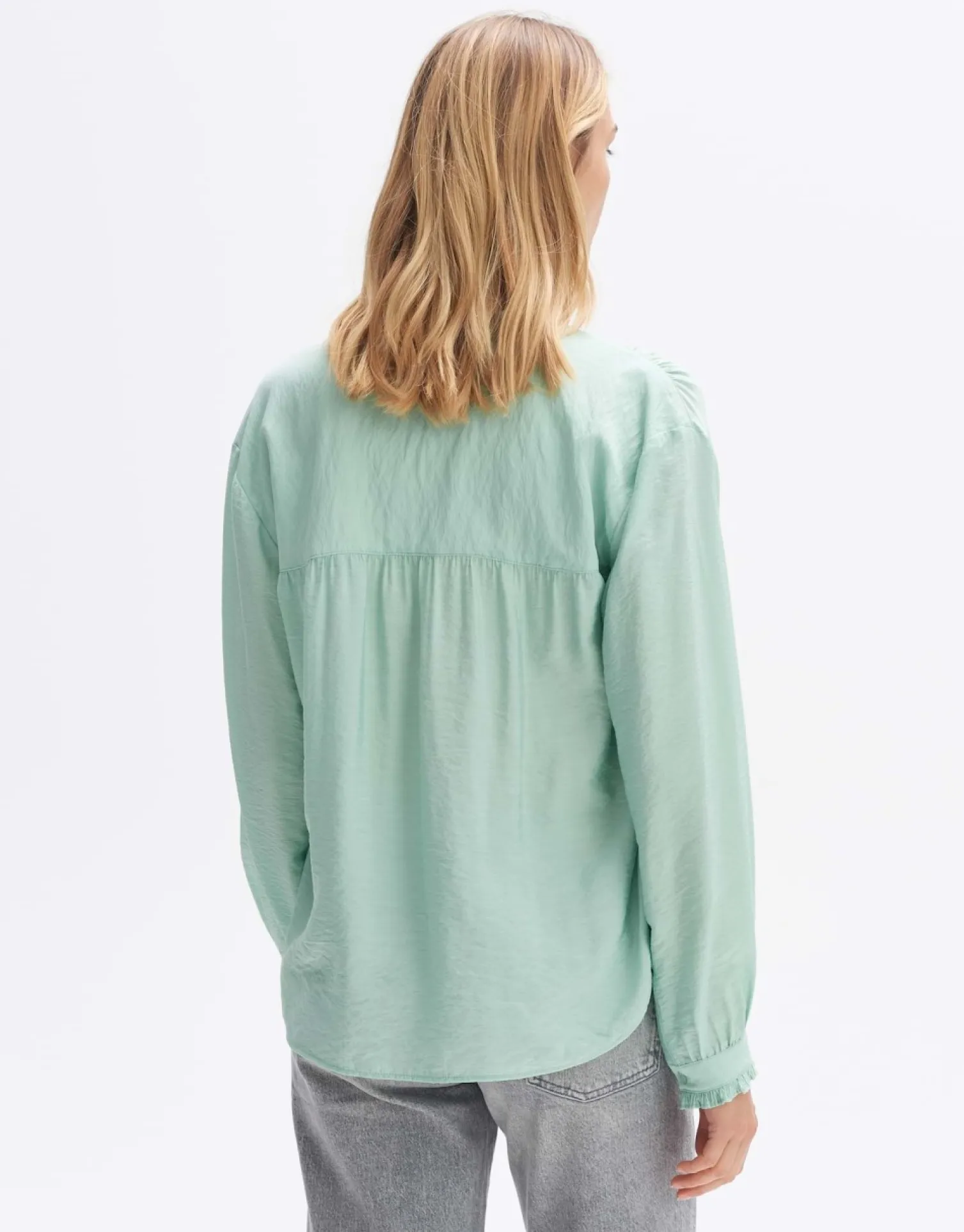 someday Fashion Blouses>Blouse Fenke Pale Mint