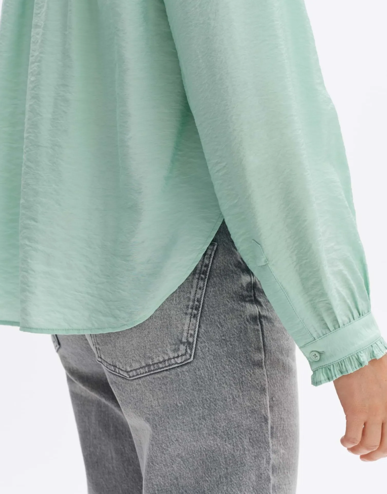 someday Fashion Blouses>Blouse Fenke Pale Mint