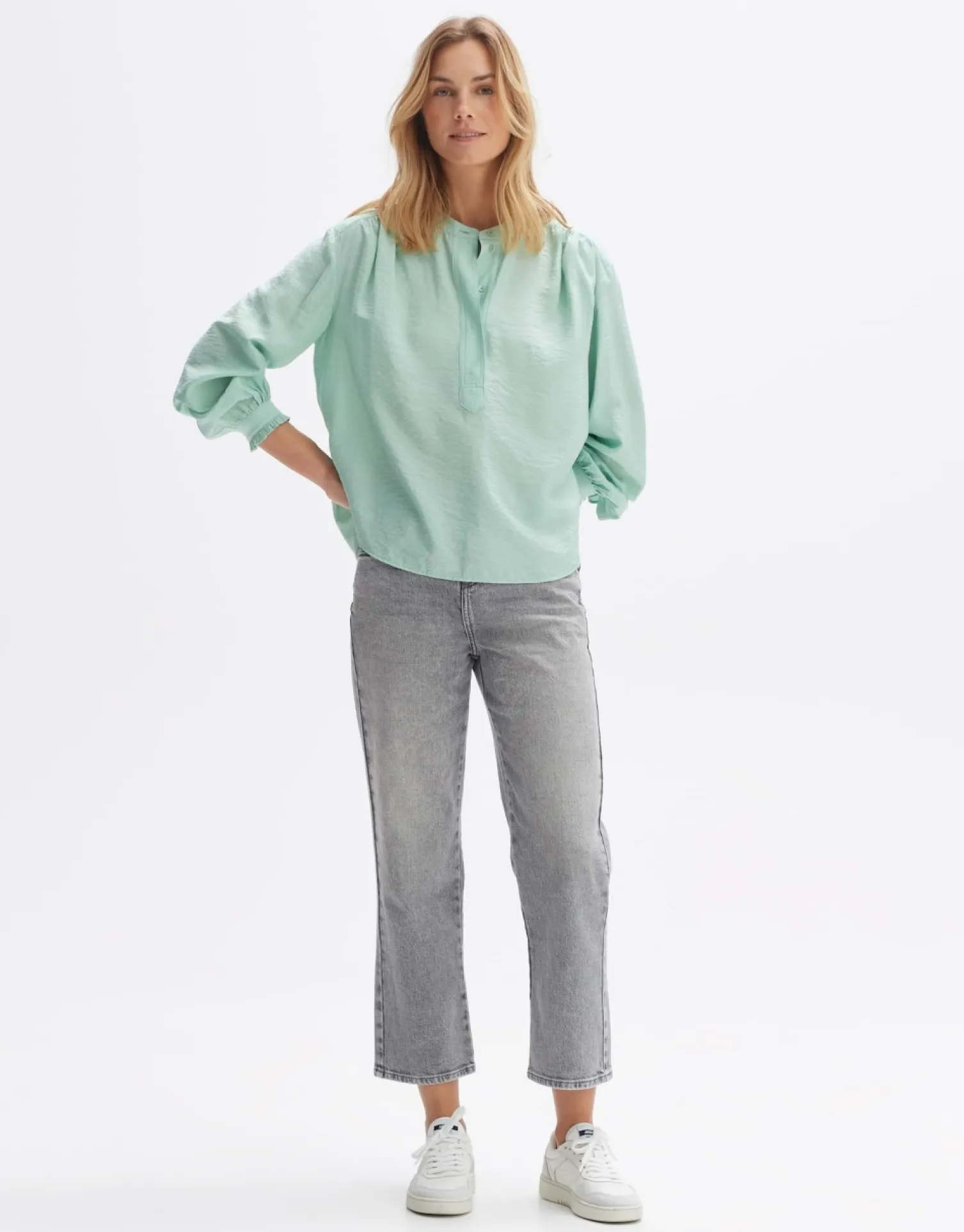 someday Fashion Blouses>Blouse Fenke Pale Mint