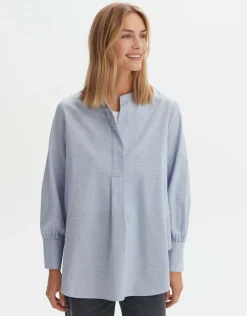 someday Fashion Blouses>Blouse Foyata Zen Blue