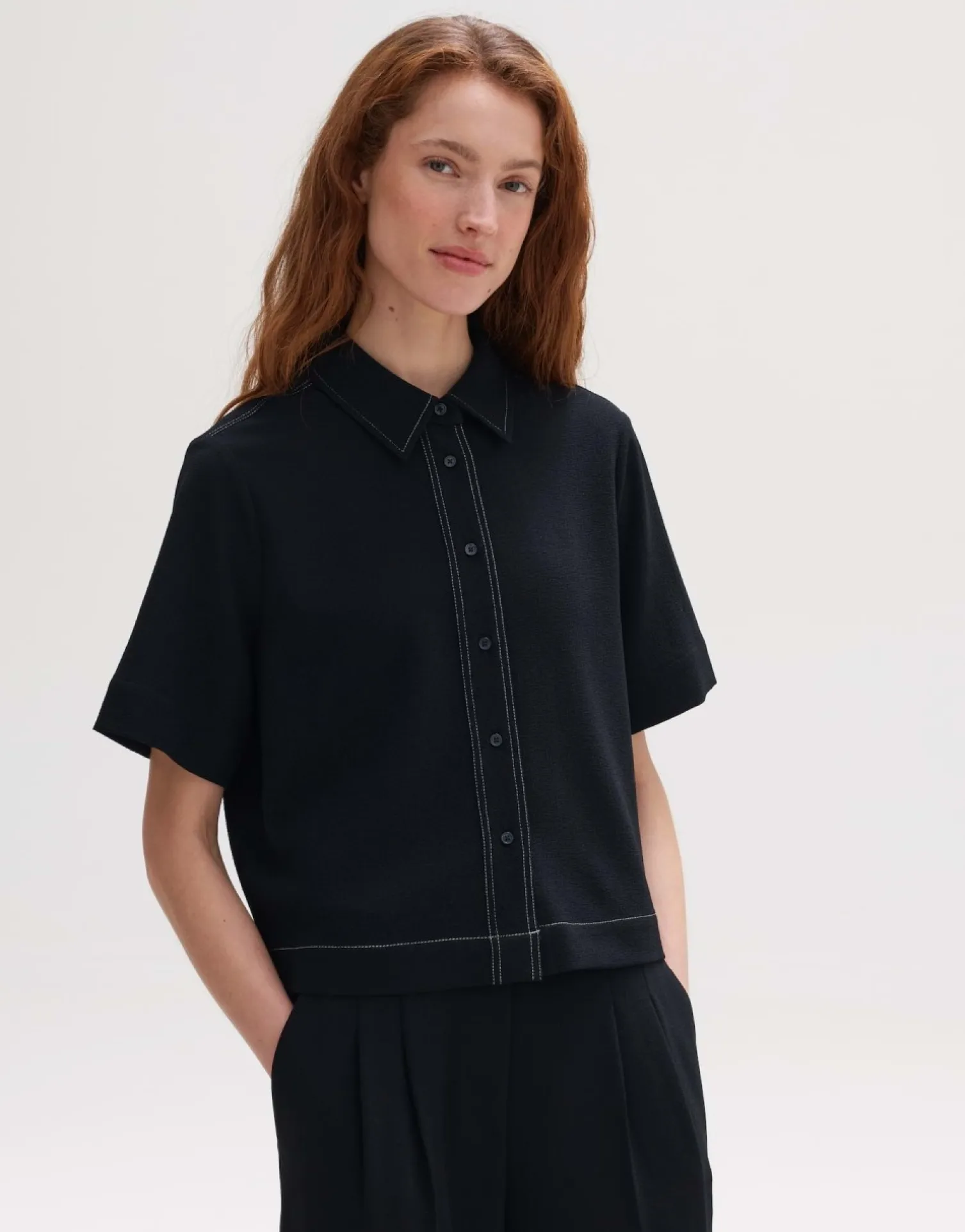 someday Fashion Blouses>Blouse Met Korte Mouwen Femsa Black