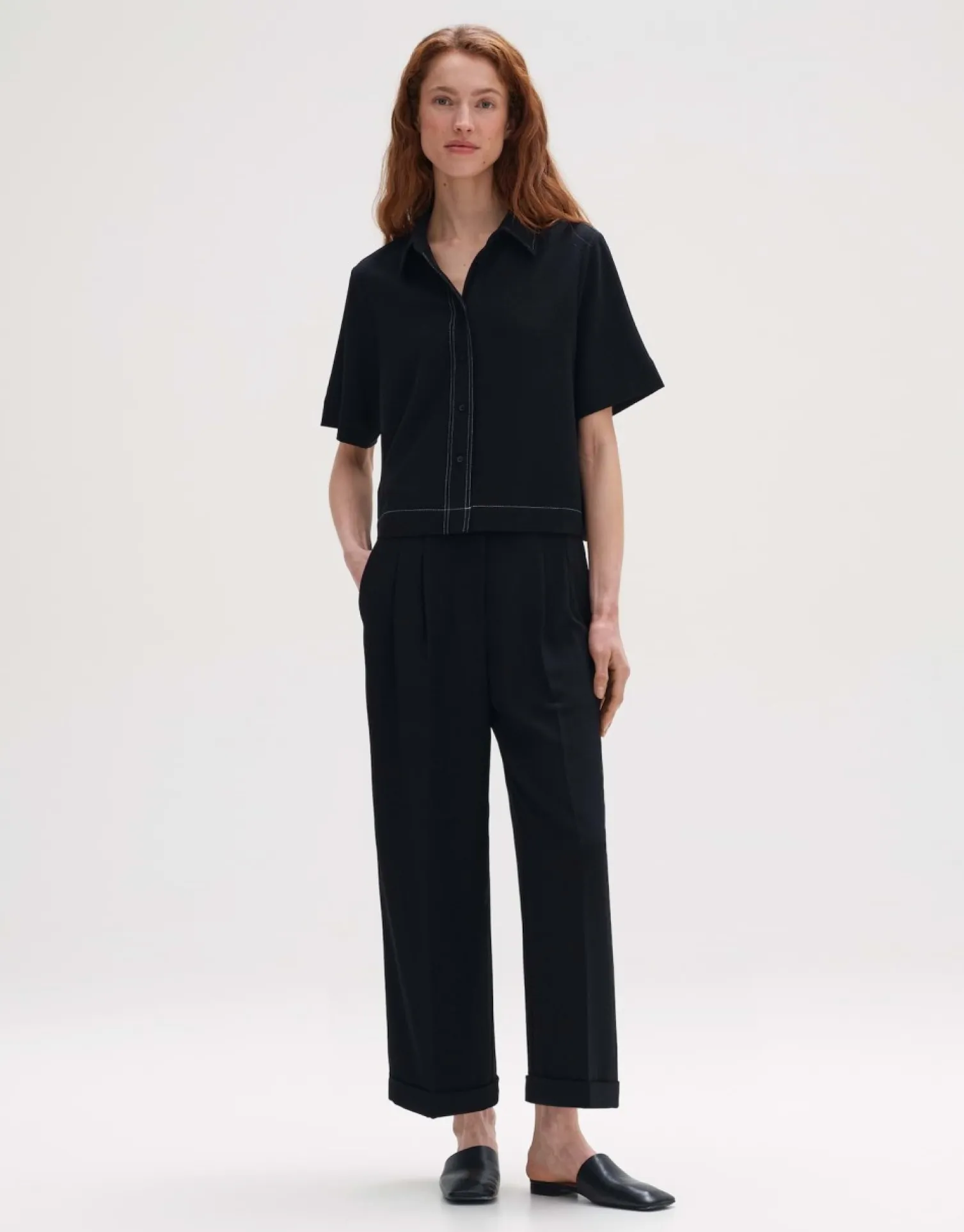someday Fashion Blouses>Blouse Met Korte Mouwen Femsa Black
