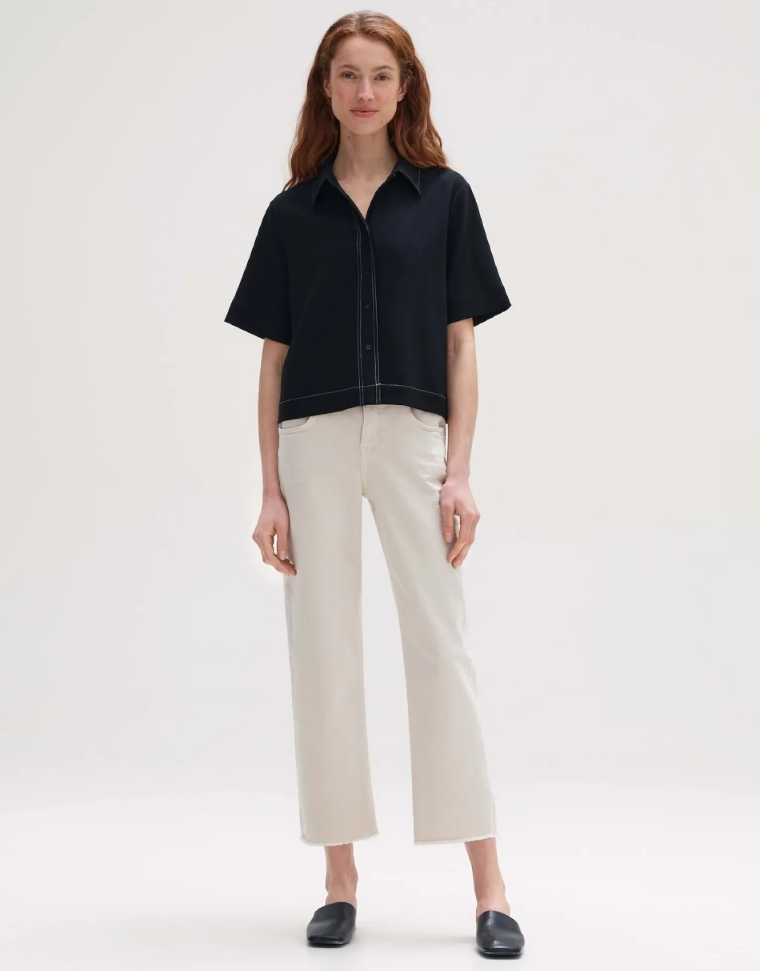 someday Fashion Blouses>Blouse Met Korte Mouwen Femsa Black
