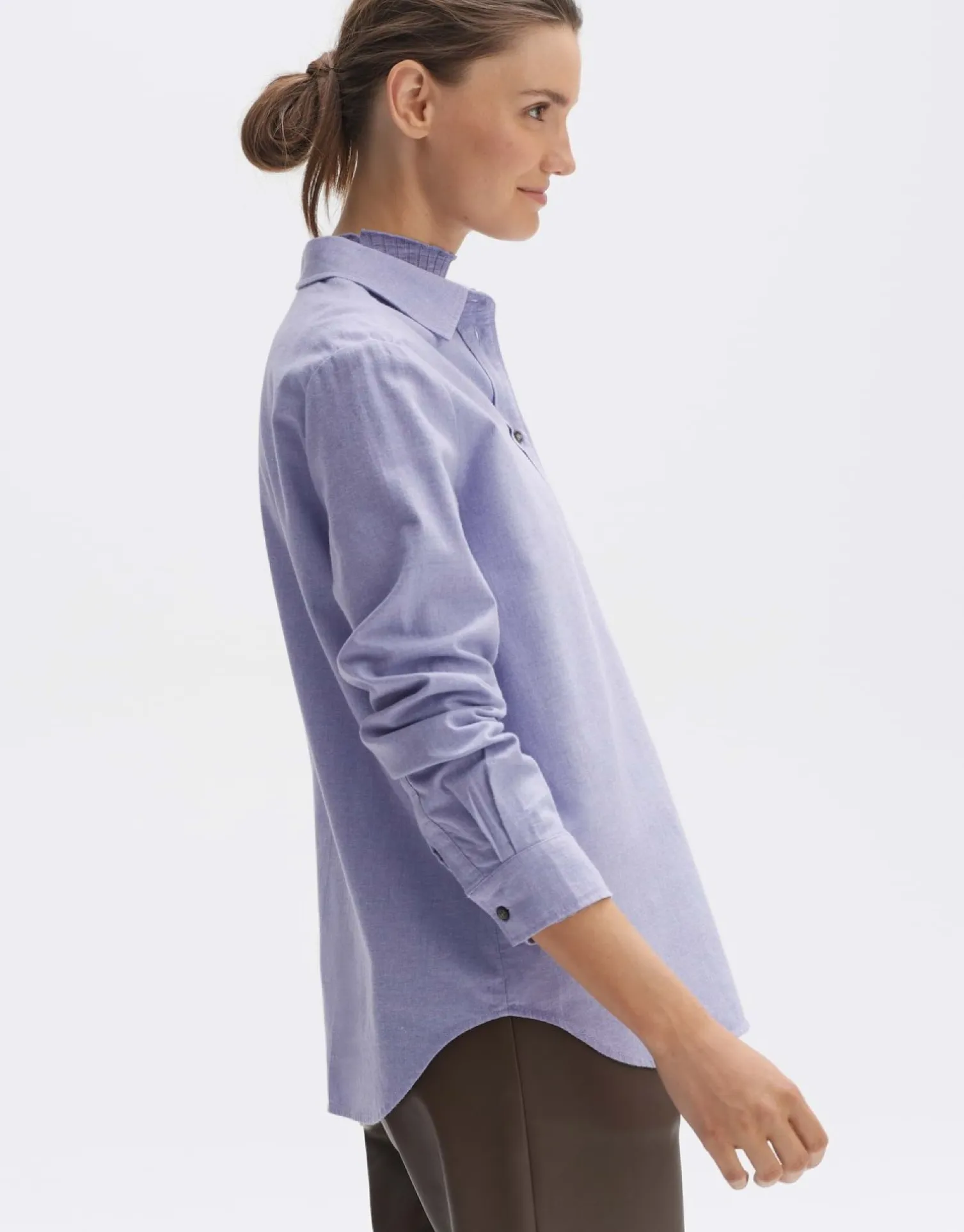 someday Fashion Blouses>Blouse Met Lange Mouwen Farven Soft Viola