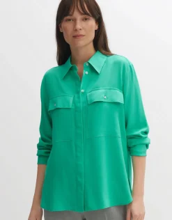 someday Fashion Blouses>Blouse Met Lange Mouwen Falva Opal Green