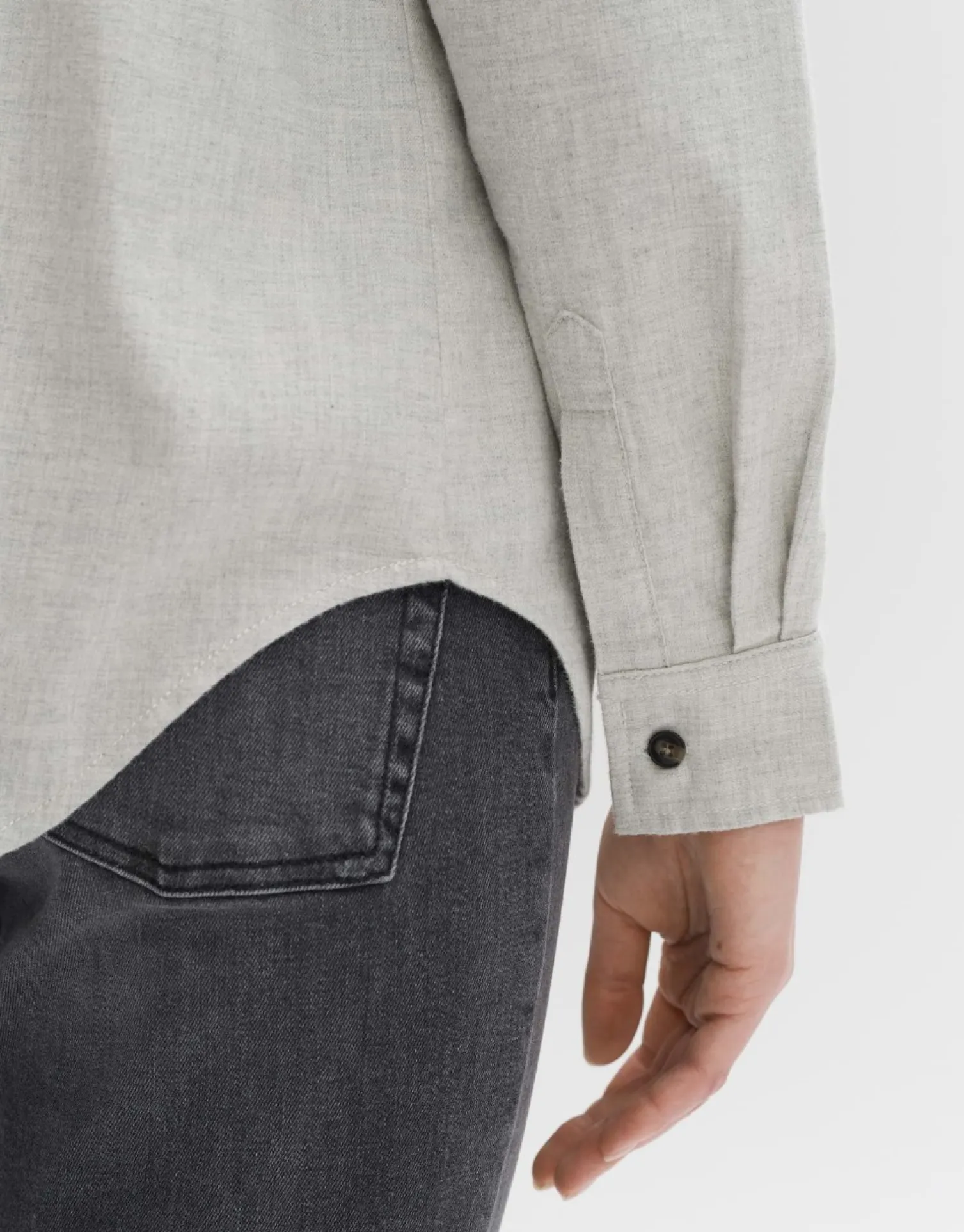someday Fashion Blouses>Blouse Met Lange Mouwen Farven Hazy Fog Melange