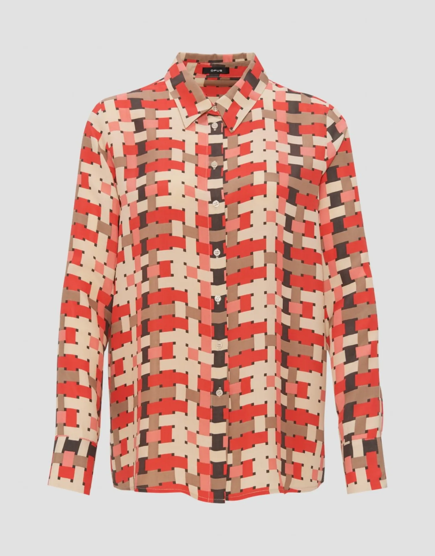 someday Fashion Blouses>Blouse Met Print Falkina Radiant Red