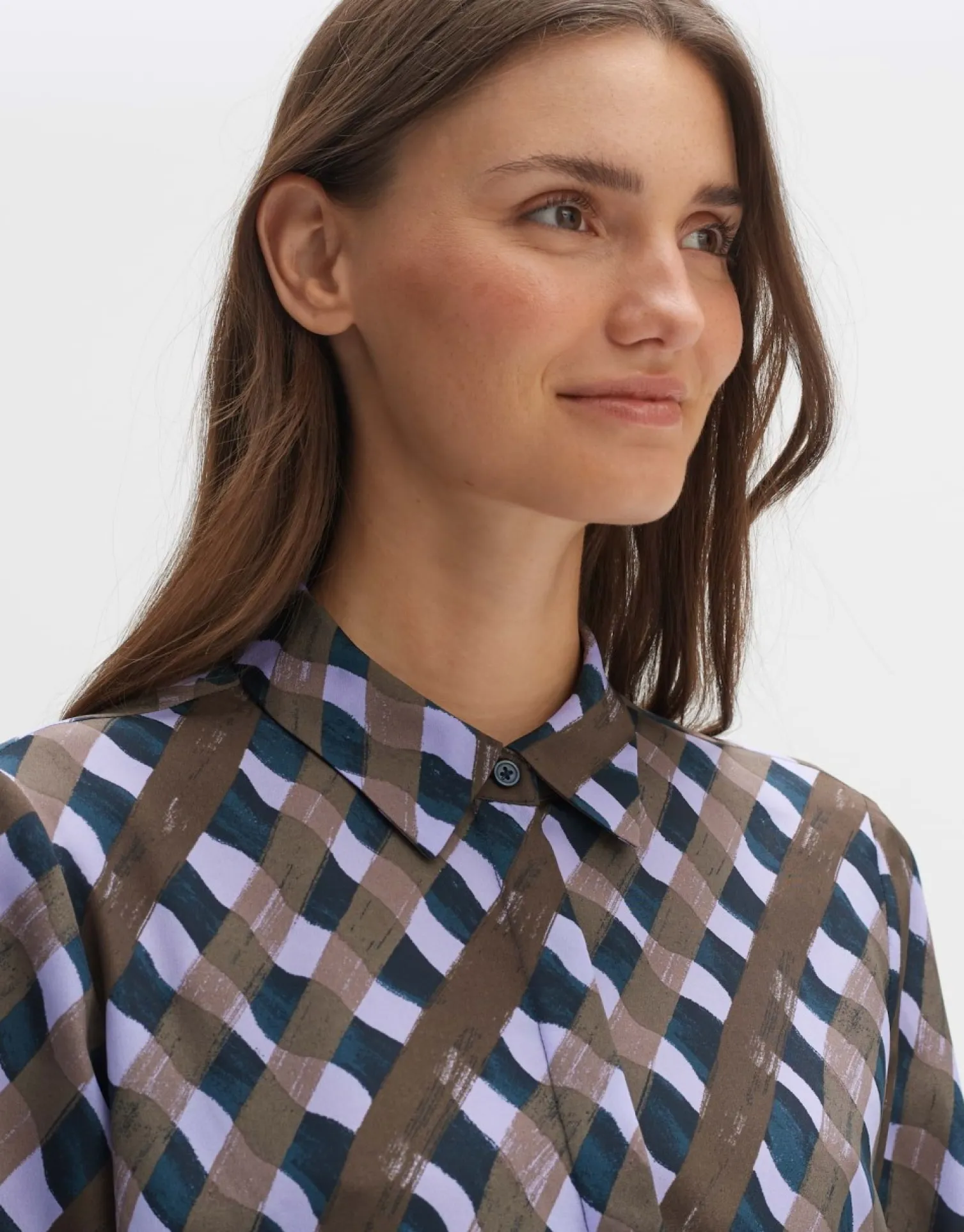 someday Fashion Blouses>Blouse Met Print Falkine Splendid Coal Blue