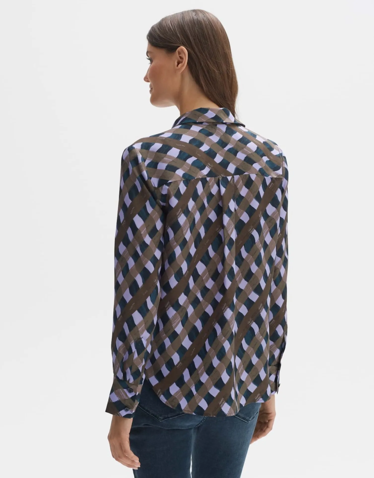 someday Fashion Blouses>Blouse Met Print Falkine Splendid Coal Blue