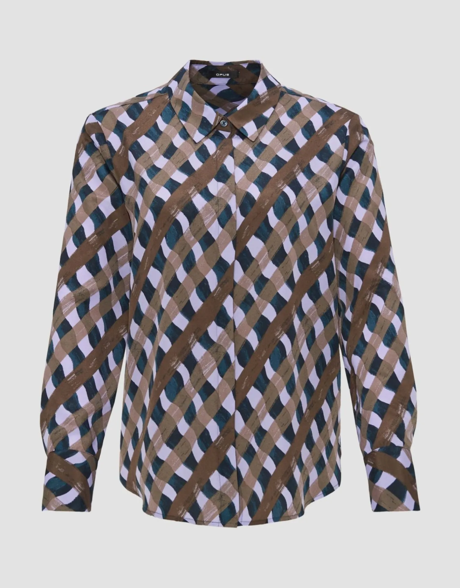 someday Fashion Blouses>Blouse Met Print Falkine Splendid Coal Blue