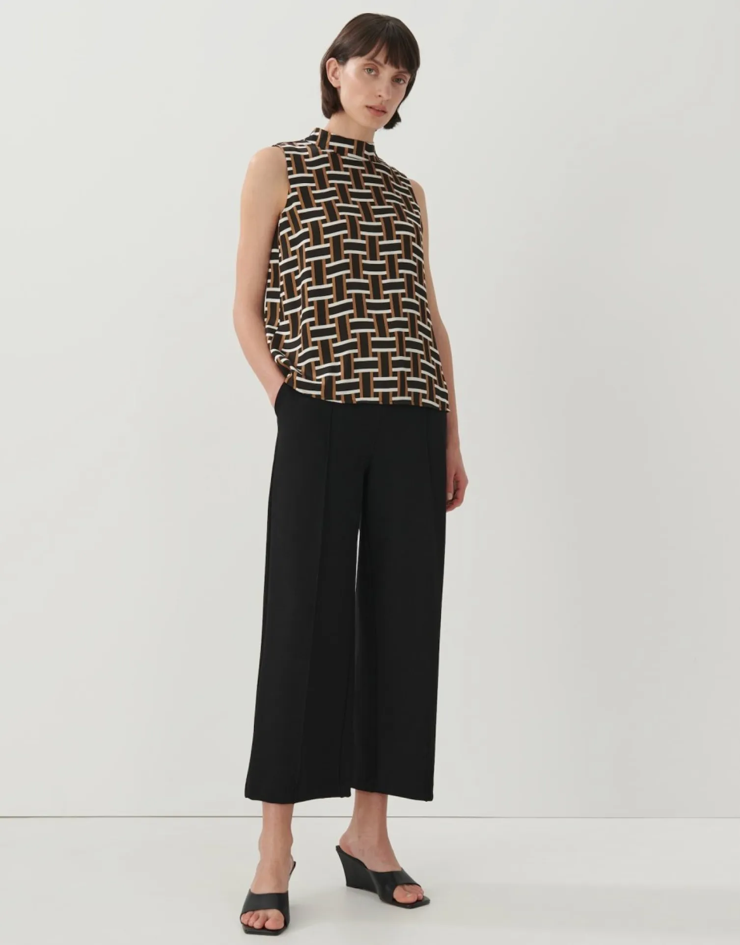 someday Fashion Blouses>Blouse Met Print Zhana Brown Hazel
