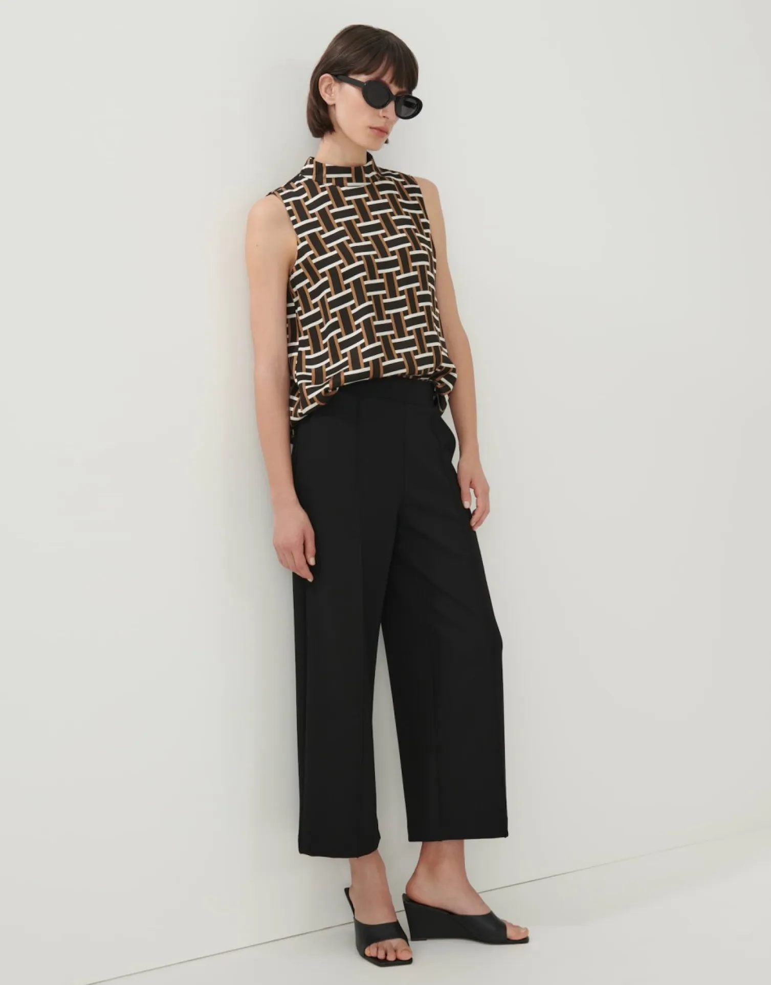 someday Fashion Blouses>Blouse Met Print Zhana Brown Hazel