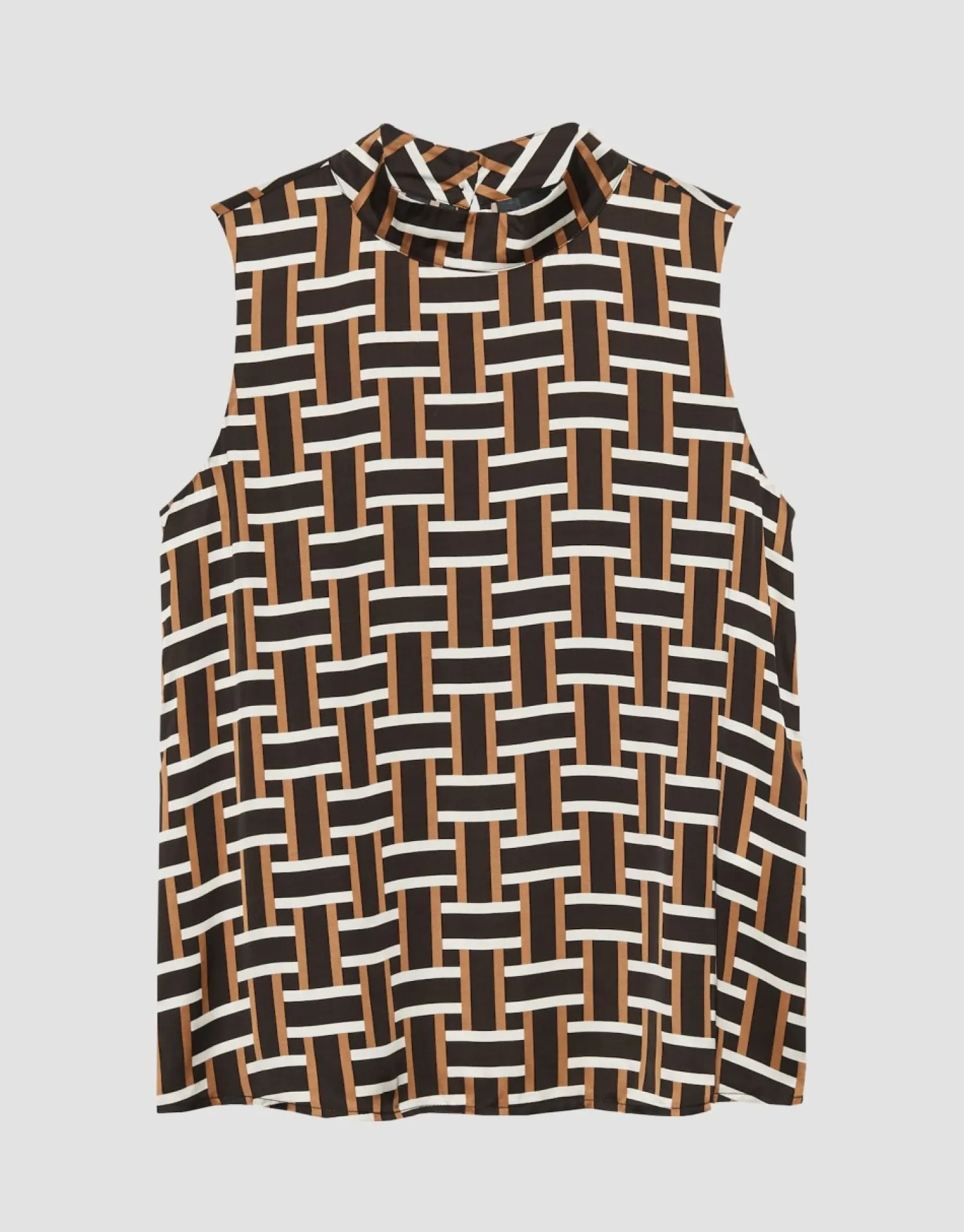 someday Fashion Blouses>Blouse Met Print Zhana Brown Hazel