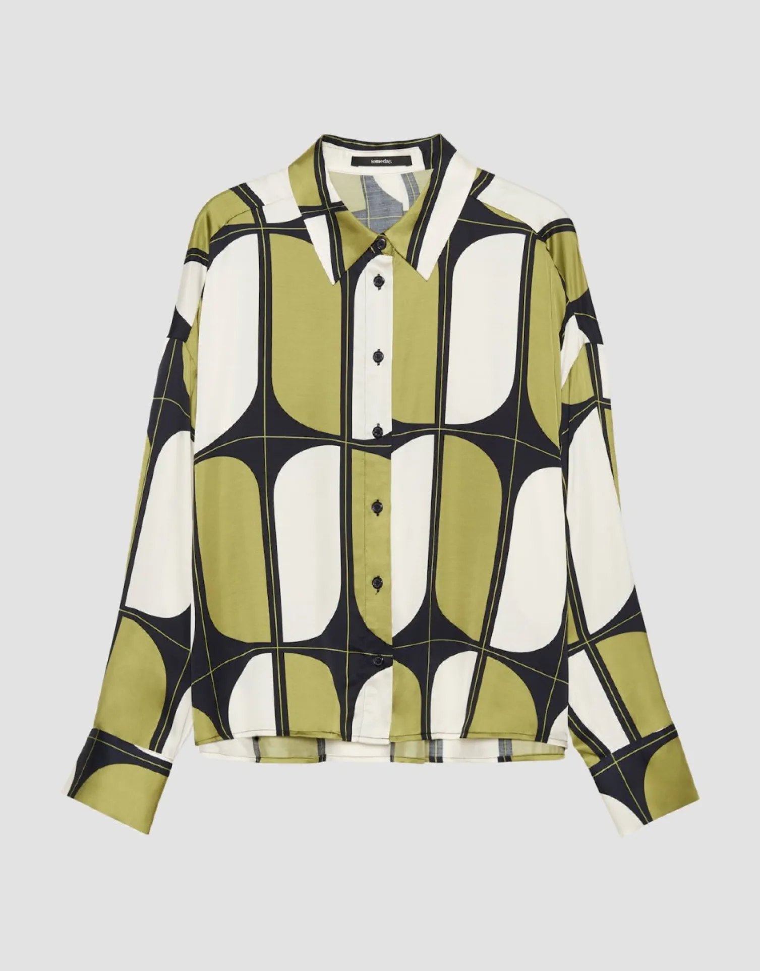 someday Fashion Blouses>Blouse Met Print Zilako Green Moss