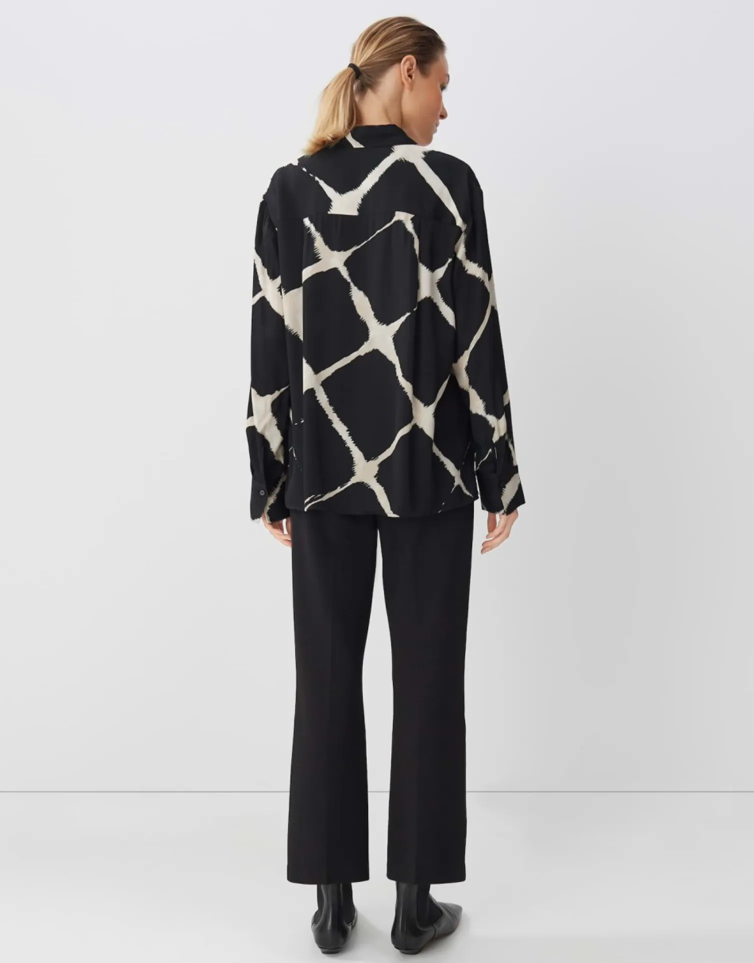 someday Fashion Blazer Vesten>Blouse Met Print Zirvana Black