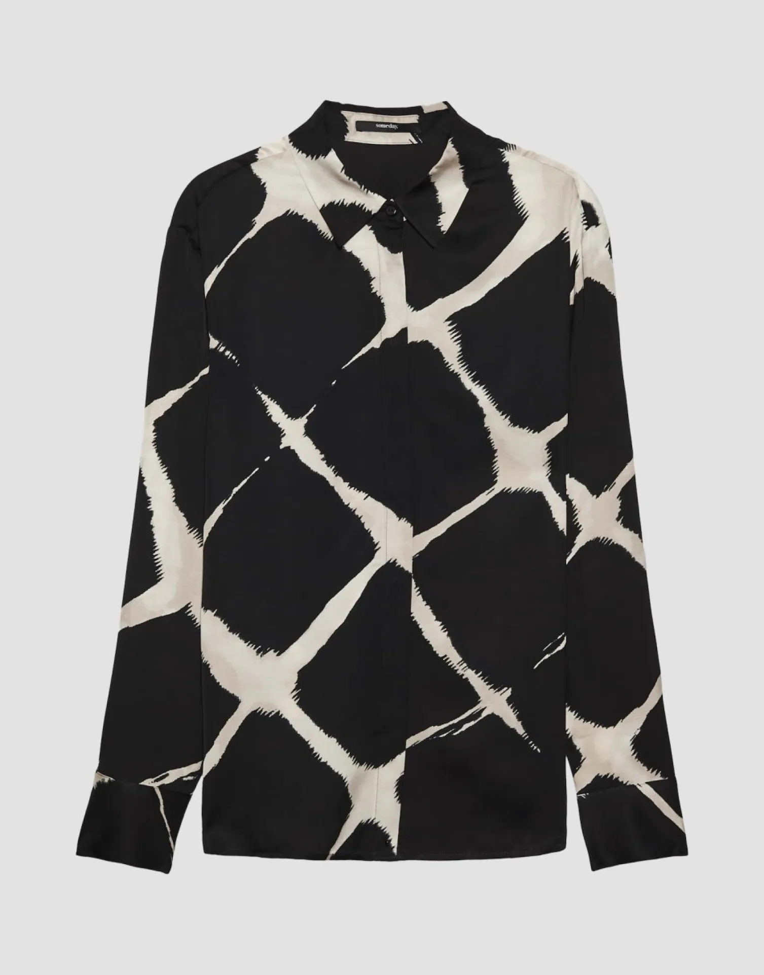 someday Fashion Blazer Vesten>Blouse Met Print Zirvana Black