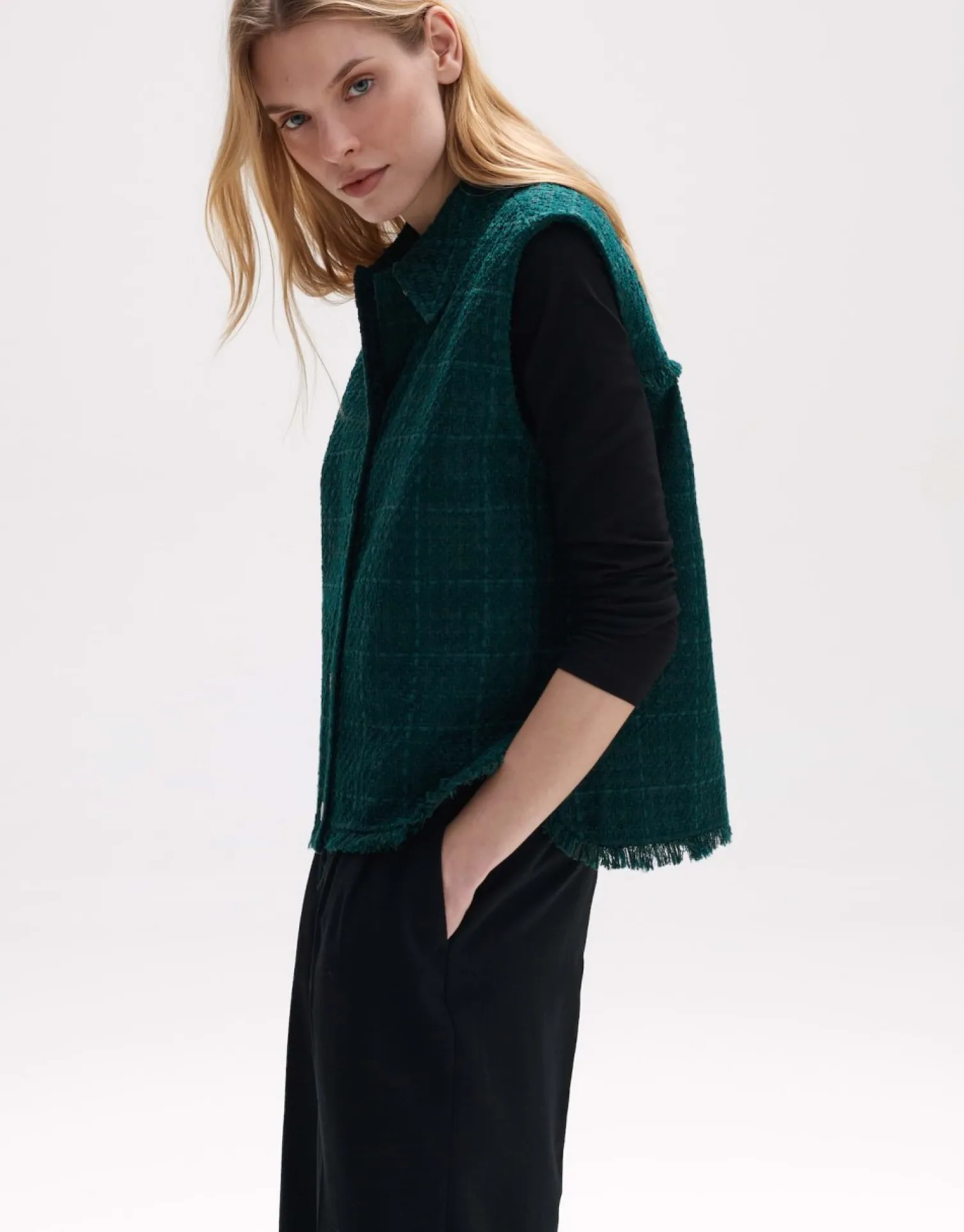 someday Fashion Blazer Vesten>Bodywarmer Wapile Deep Teal