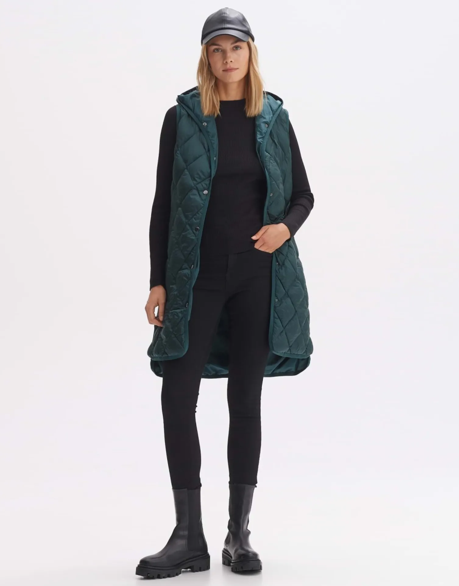 someday Fashion Blazer Vesten>Bodywarmer Wiamant Deep Teal