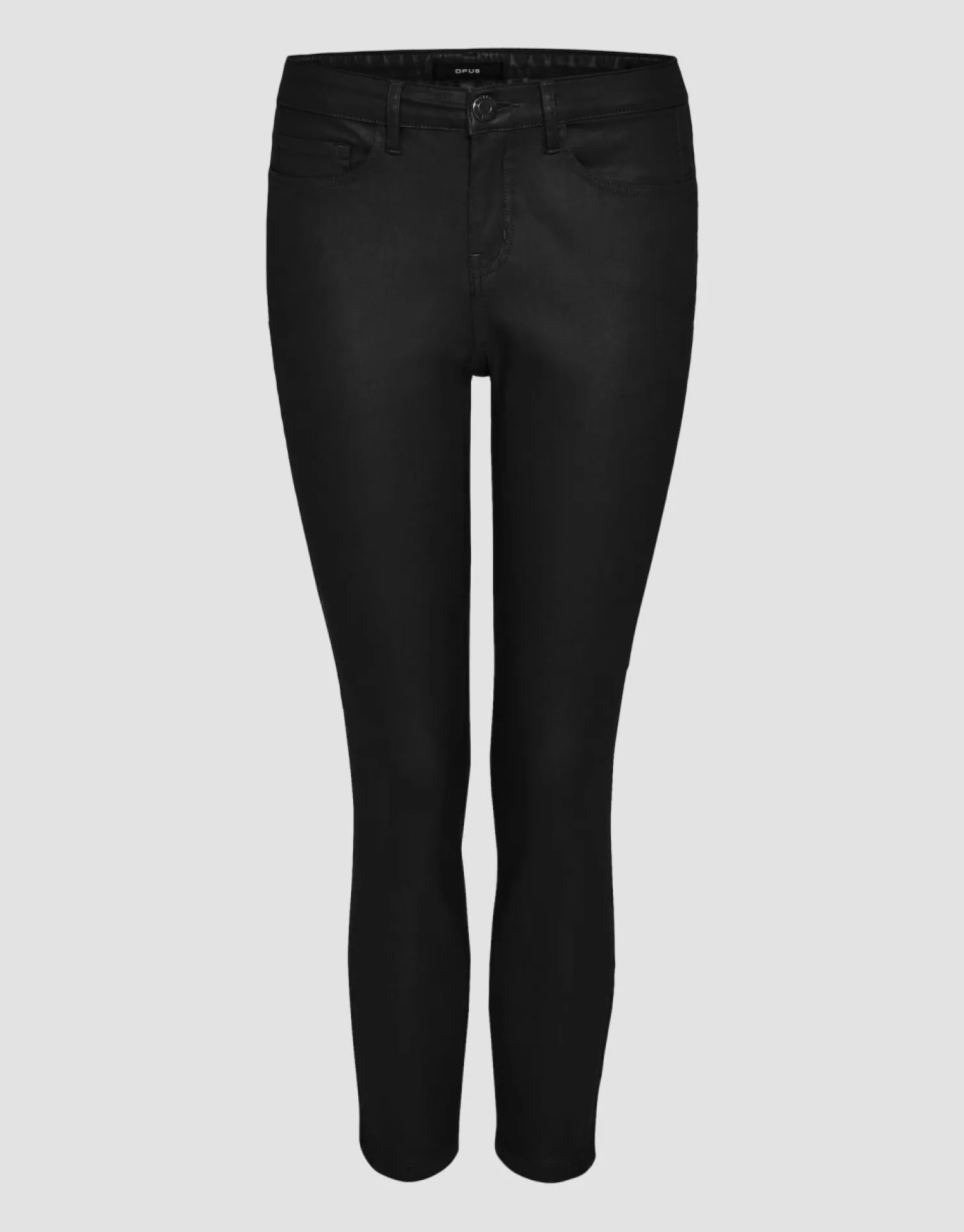 someday Fashion Broeken>Coated Jeans Emily Zip Black