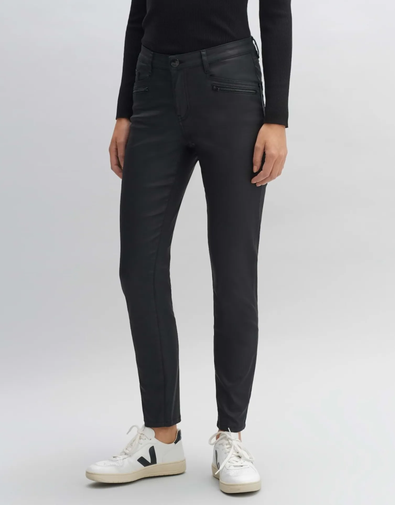 someday Fashion Broeken>Coated Jeans Evita Reloaded Black