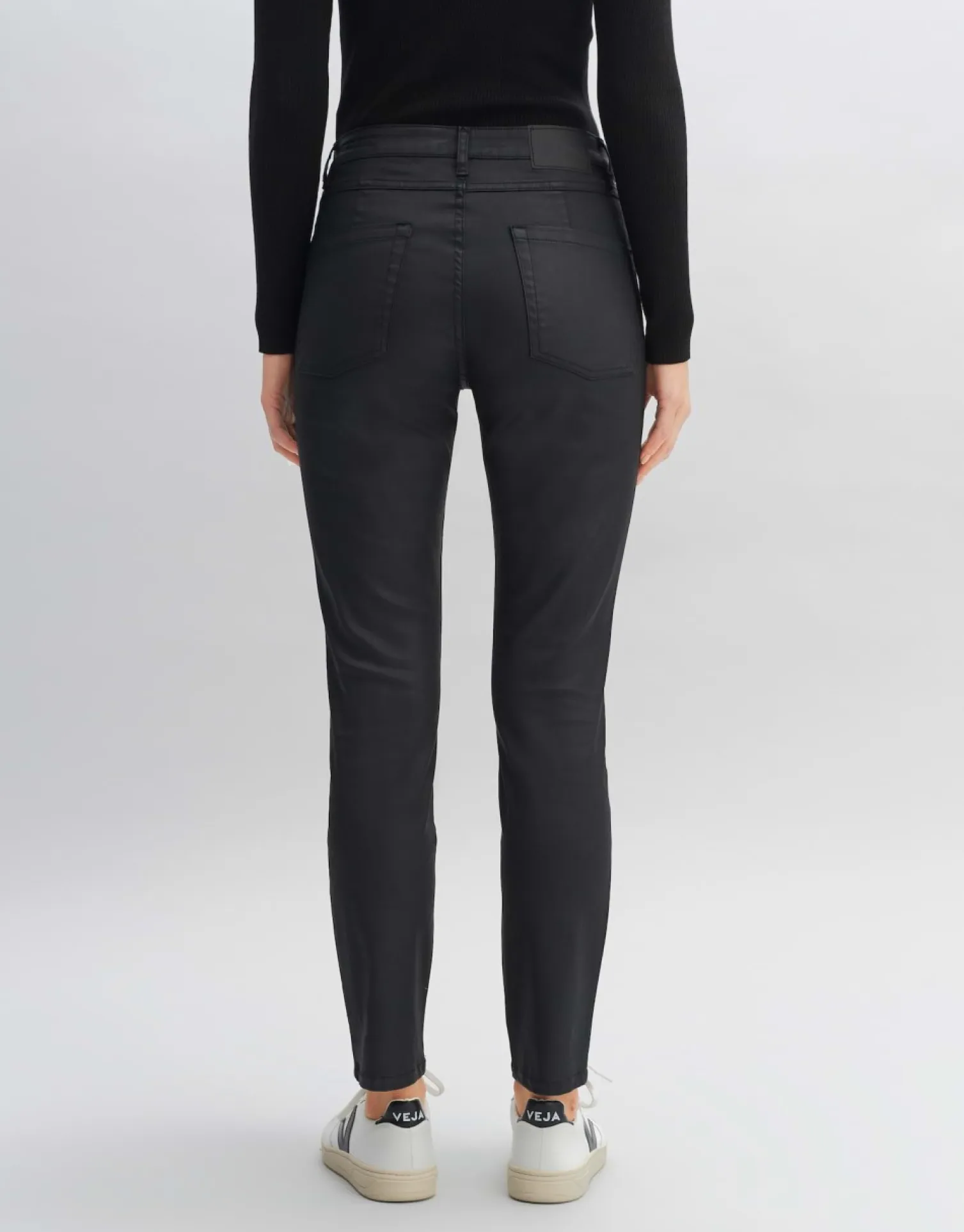someday Fashion Broeken>Coated Jeans Evita Reloaded Black