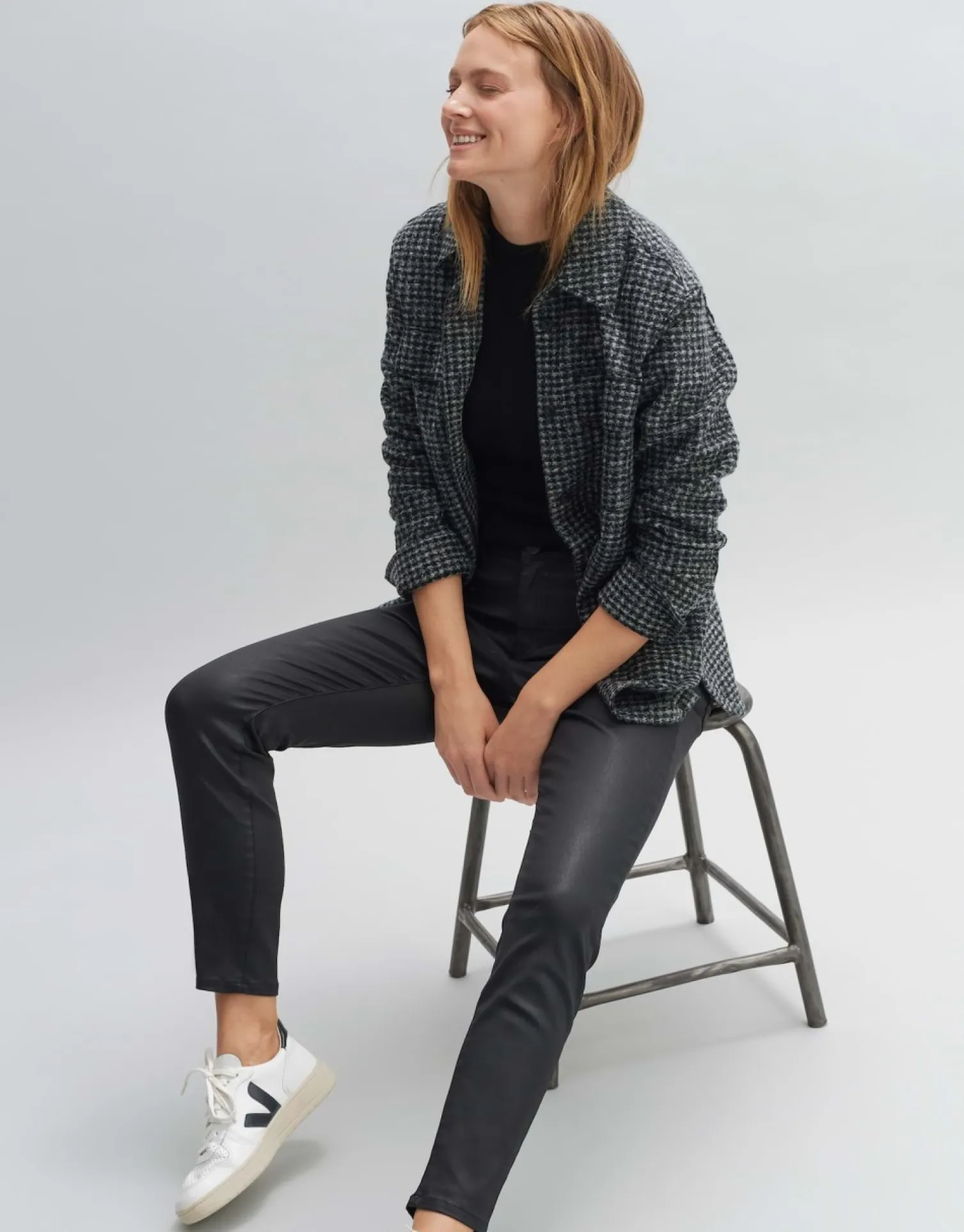 someday Fashion Broeken>Coated Jeans Evita Reloaded Black