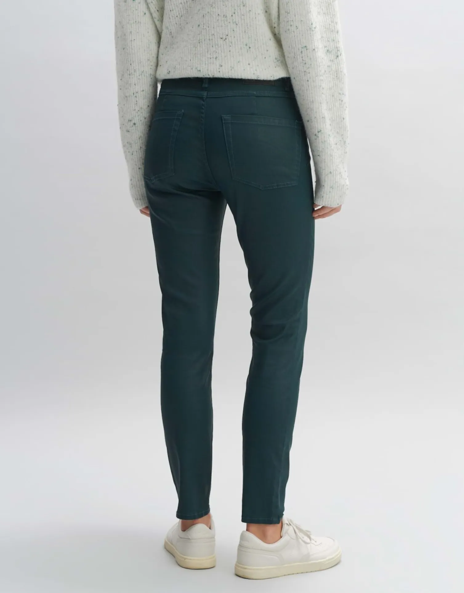 someday Fashion Broeken>Coated Jeans Evita Reloaded Deep Teal