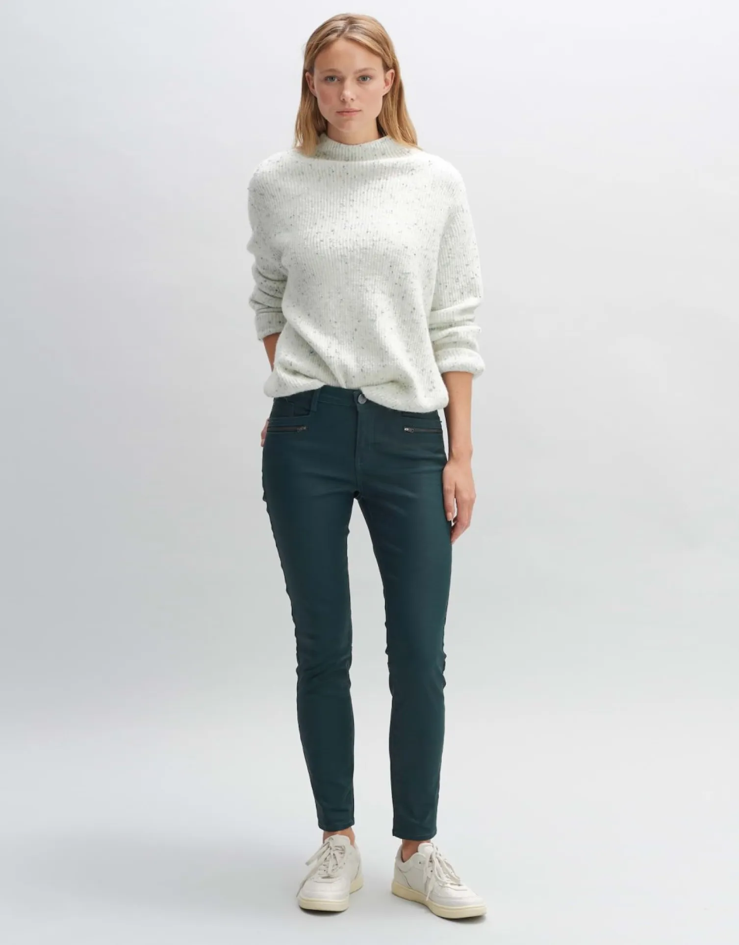 someday Fashion Broeken>Coated Jeans Evita Reloaded Deep Teal