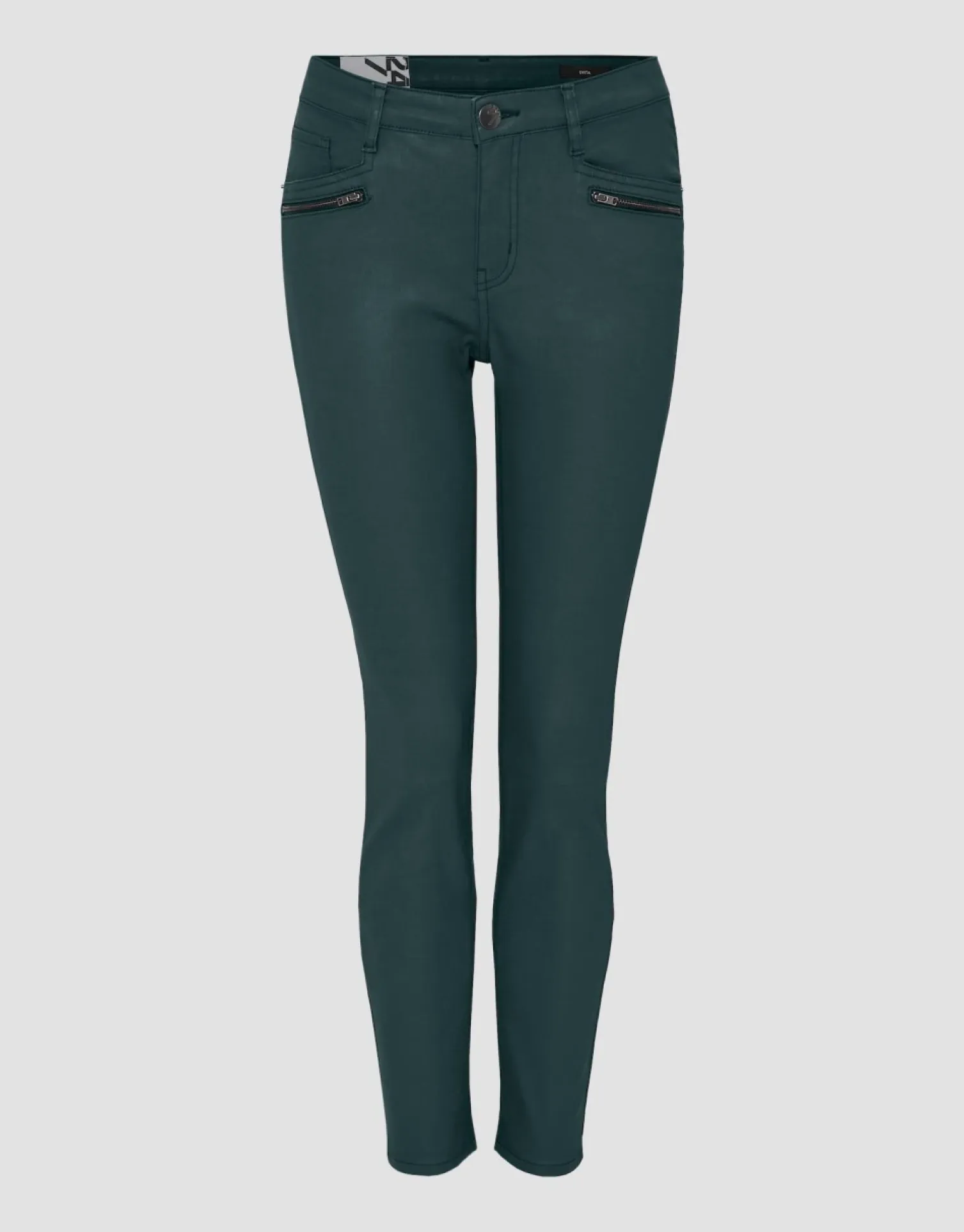 someday Fashion Broeken>Coated Jeans Evita Reloaded Deep Teal