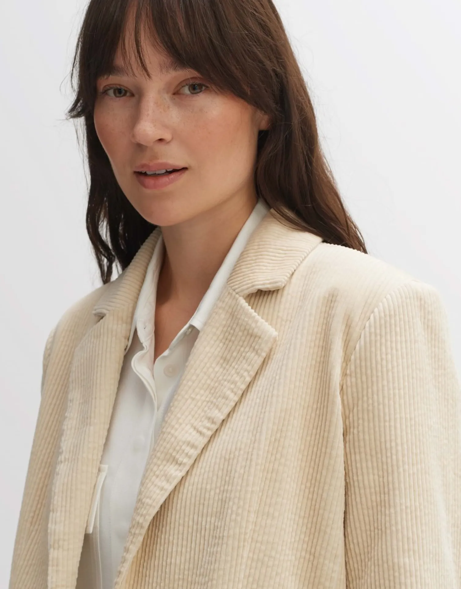 someday Fashion Blazer Vesten>Cordblazer Jesala Cloud Cream