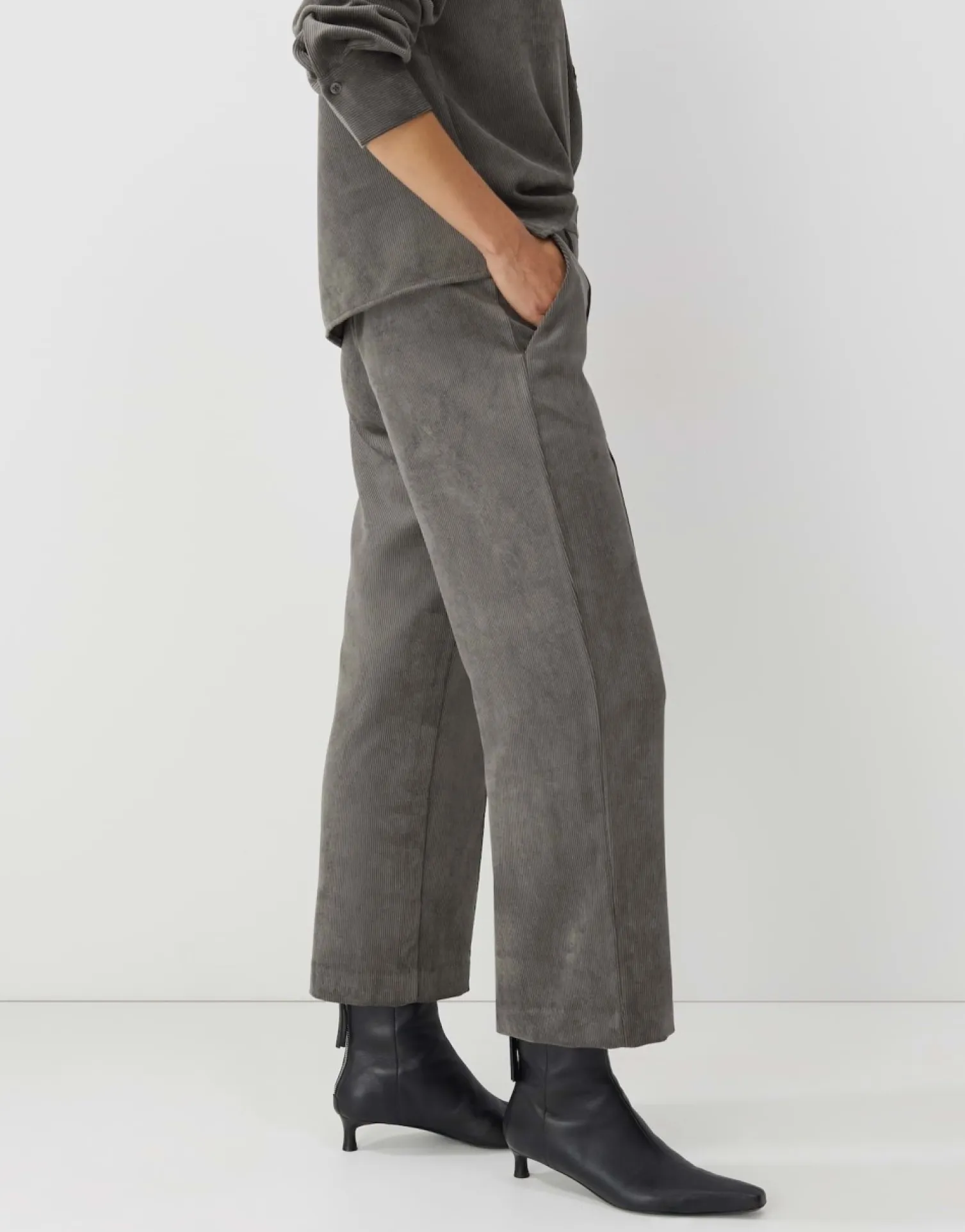 someday Fashion Broeken>Cordbroek Cabien Misty Green