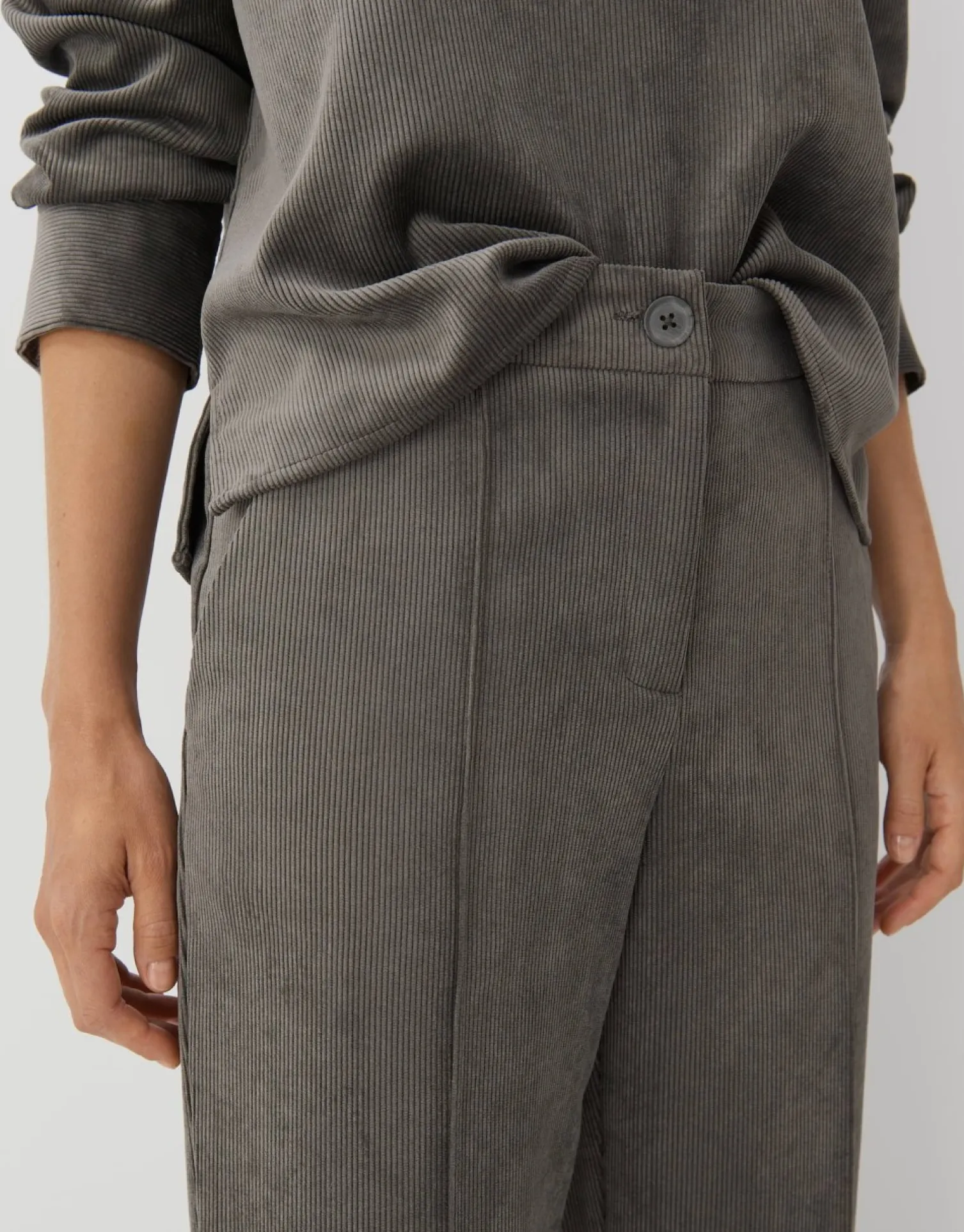 someday Fashion Broeken>Cordbroek Cabien Misty Green