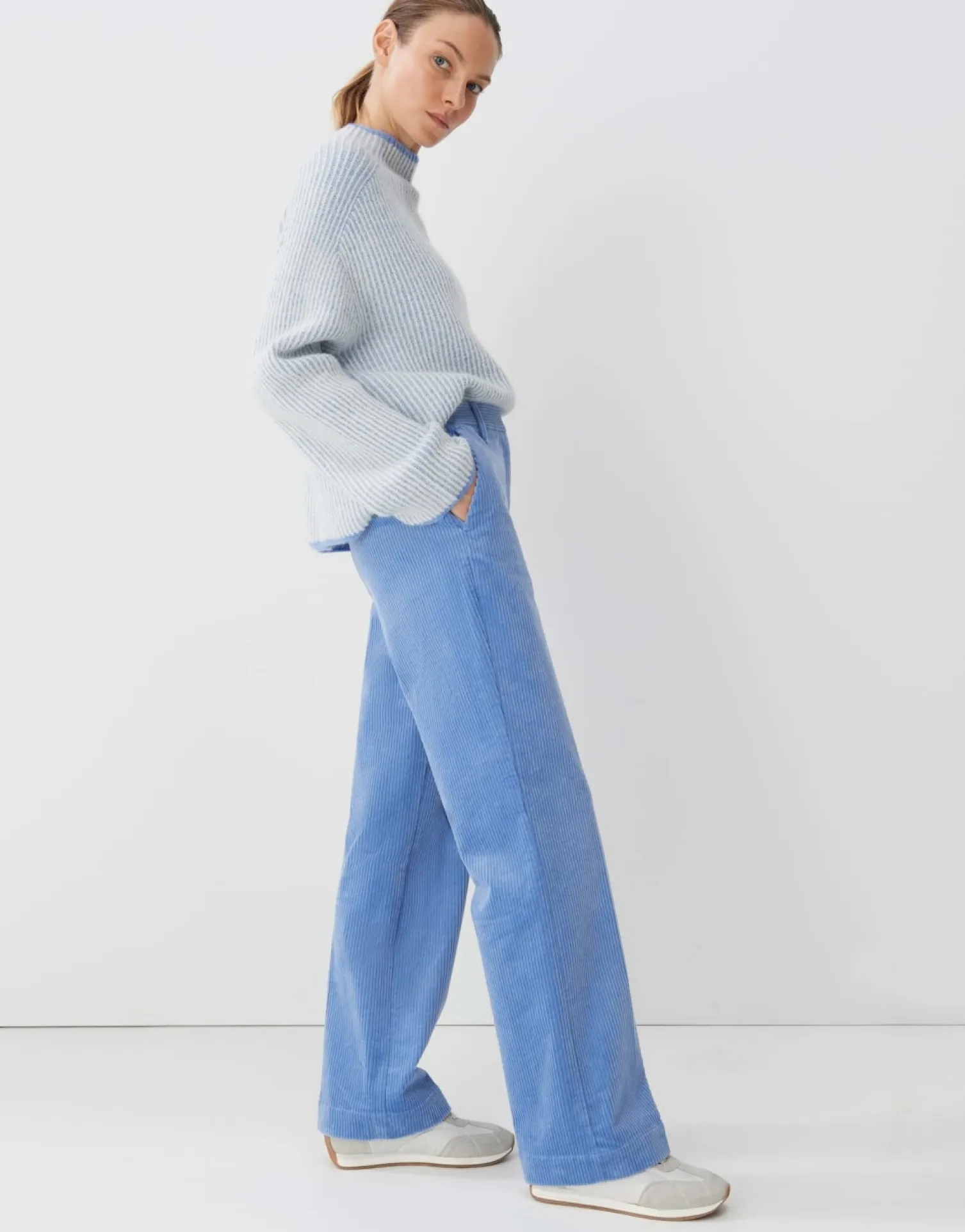 someday Fashion Broeken>Cordbroek Corluna Balance Blue