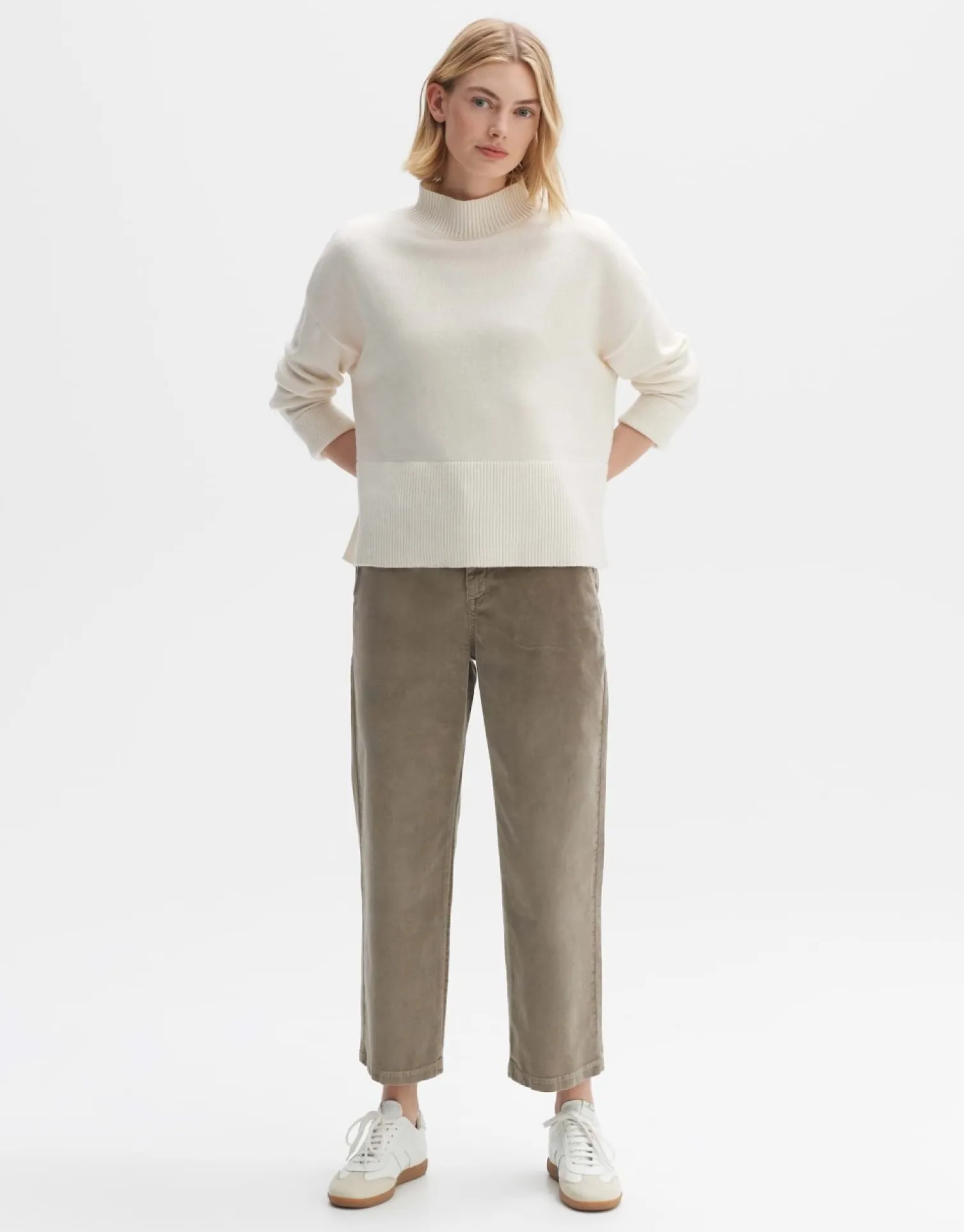 someday Fashion Broeken>Cordbroek Mokoti Cargo Sandalwood