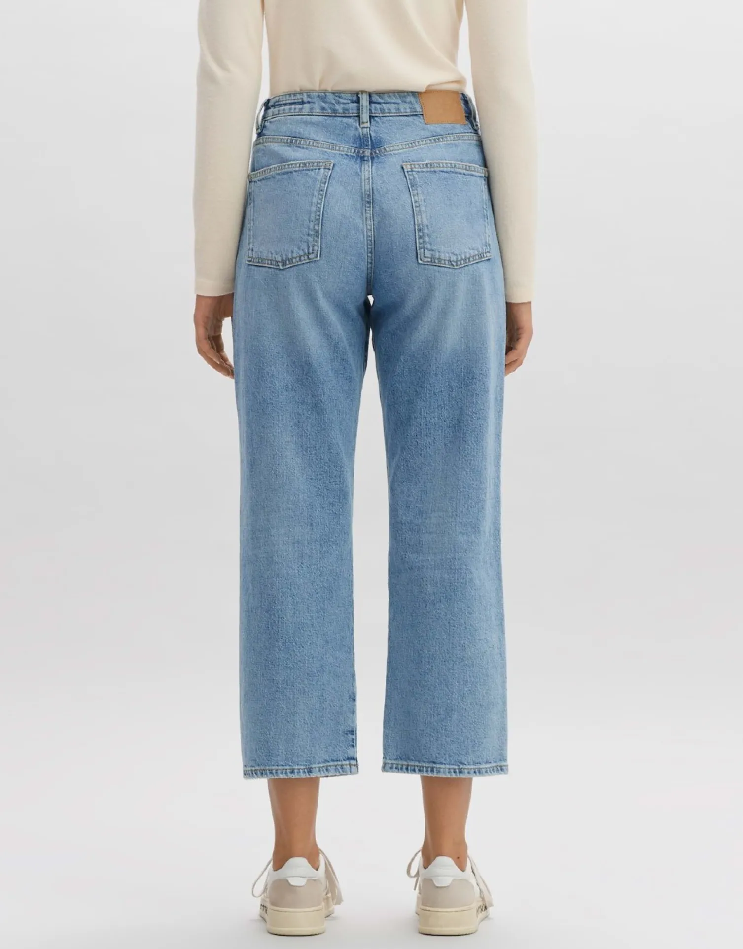 someday Fashion Jeans>Cropped Straight Jeans Lani Glazed Blue Glazed