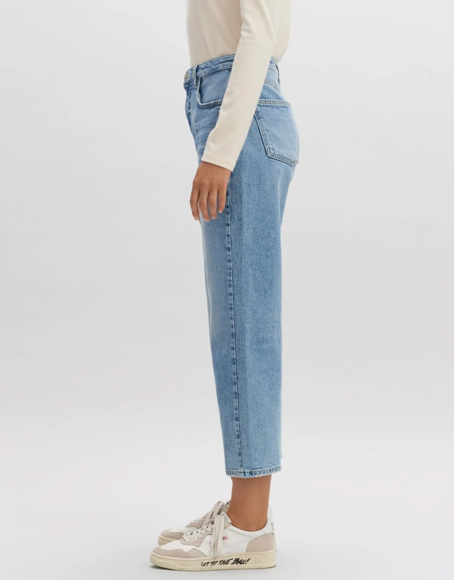 someday Fashion Jeans>Cropped Straight Jeans Lani Glazed Blue Glazed