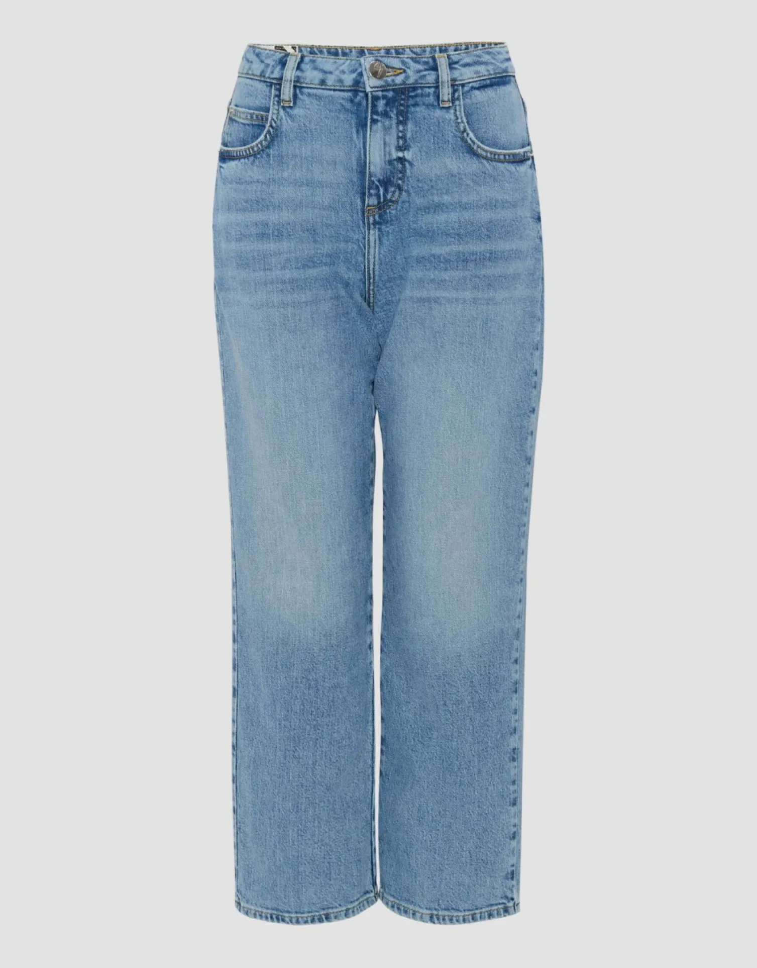 someday Fashion Jeans>Cropped Straight Jeans Lani Glazed Blue Glazed