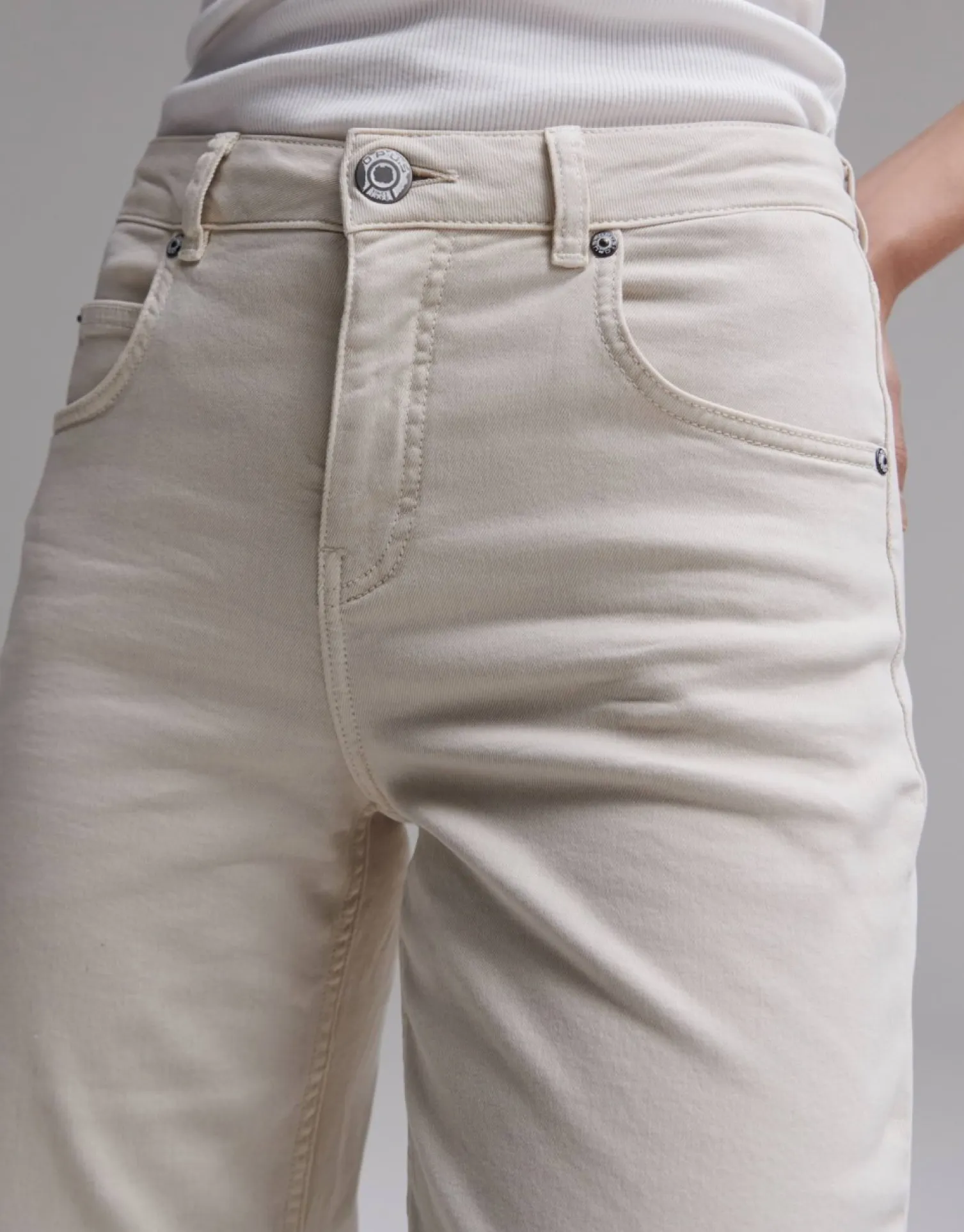 someday Fashion Jeans>Cropped Straight Jeans Momito Color Natural Glaze