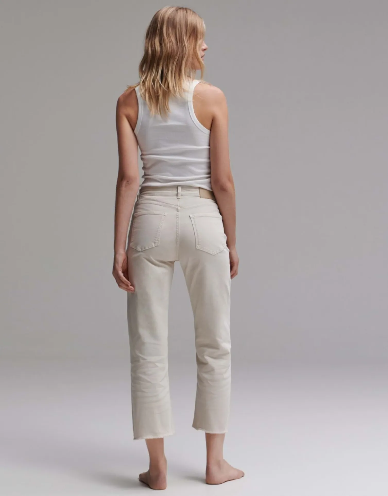someday Fashion Jeans>Cropped Straight Jeans Momito Color Natural Glaze
