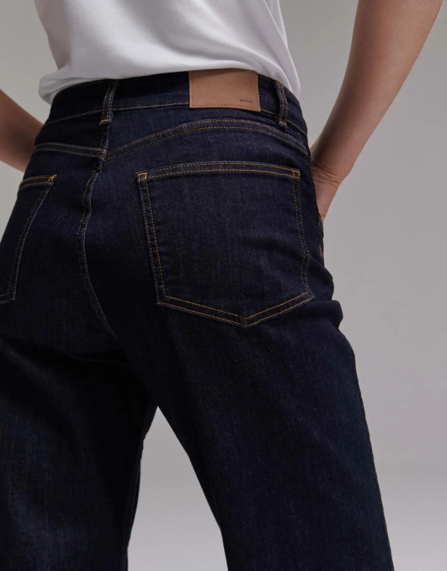 someday Fashion Jeans>Cropped Straight Jeans Momito Rinsed Blue