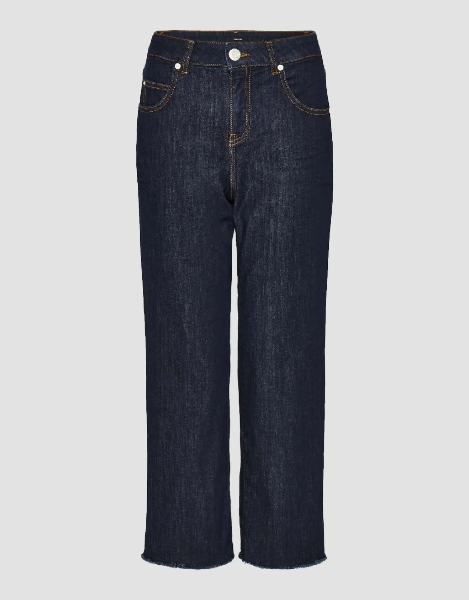 someday Fashion Jeans>Cropped Straight Jeans Momito Rinsed Blue