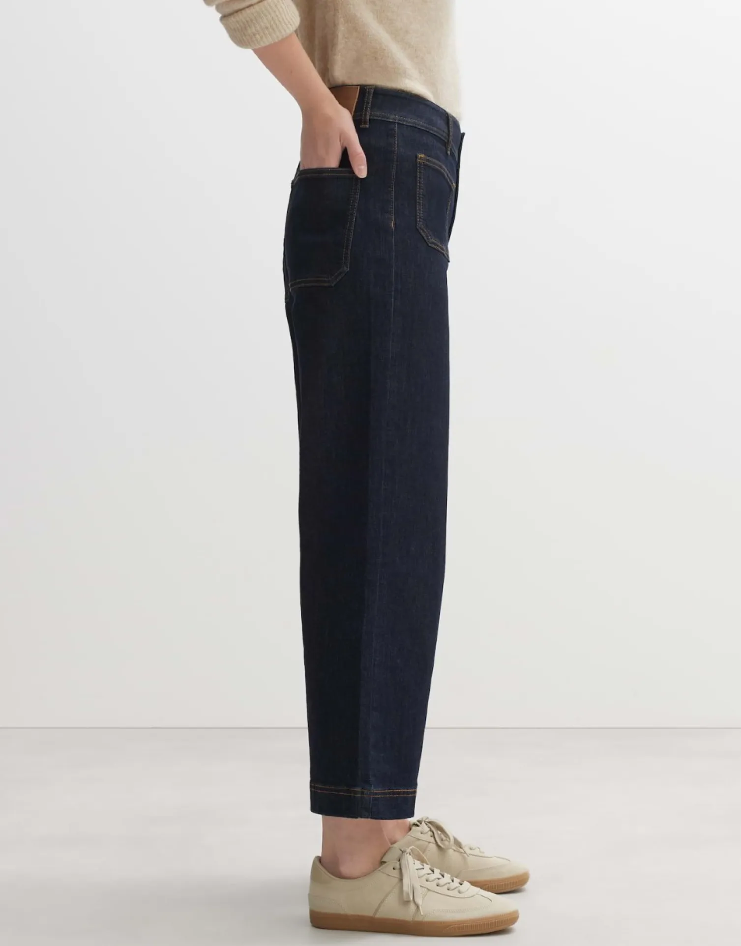 someday Fashion Jeans>Cropped Wide Jeans Macona Blue Rinsed Blue