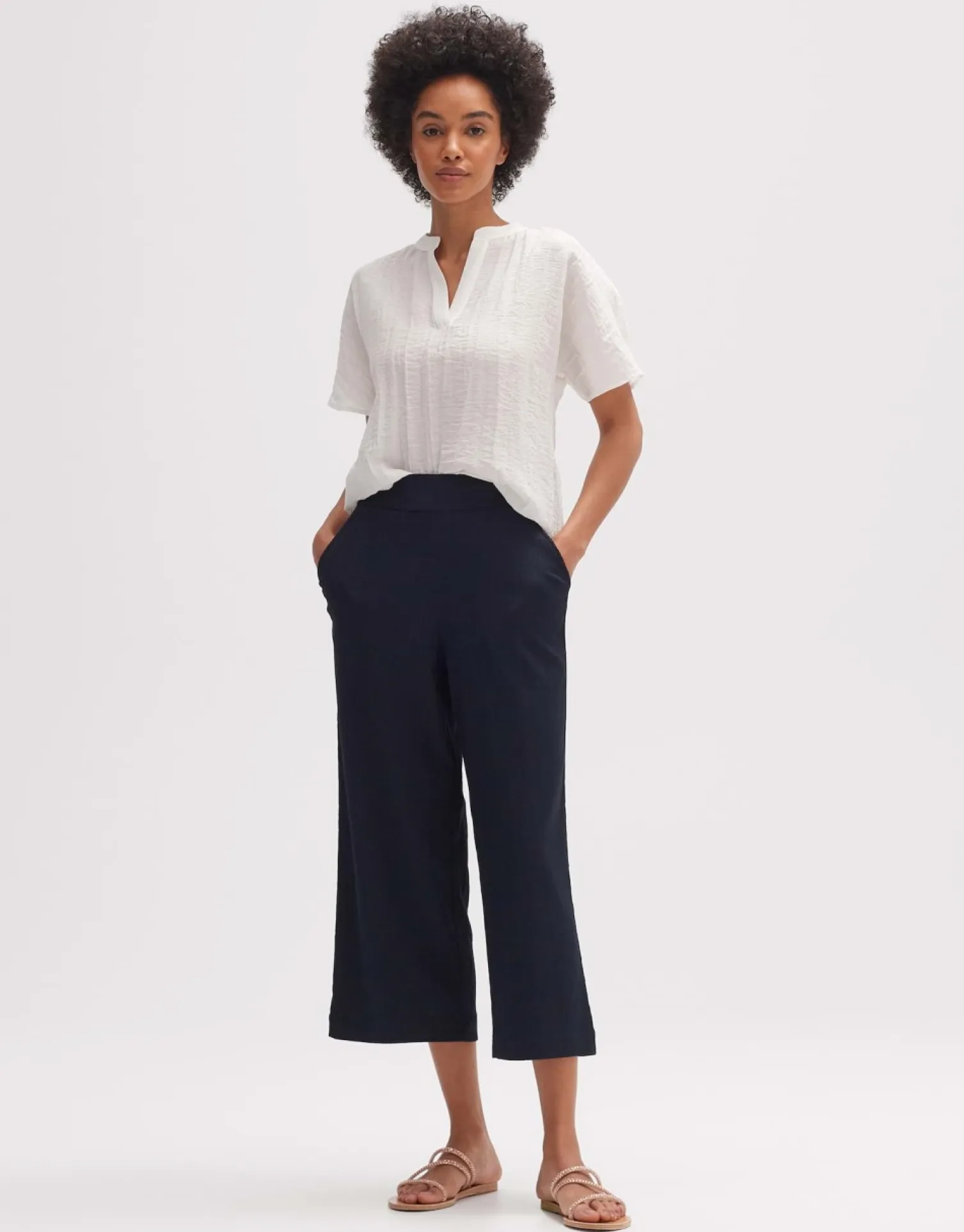 someday Fashion Broeken>Culotte Meltiko Coal Blue